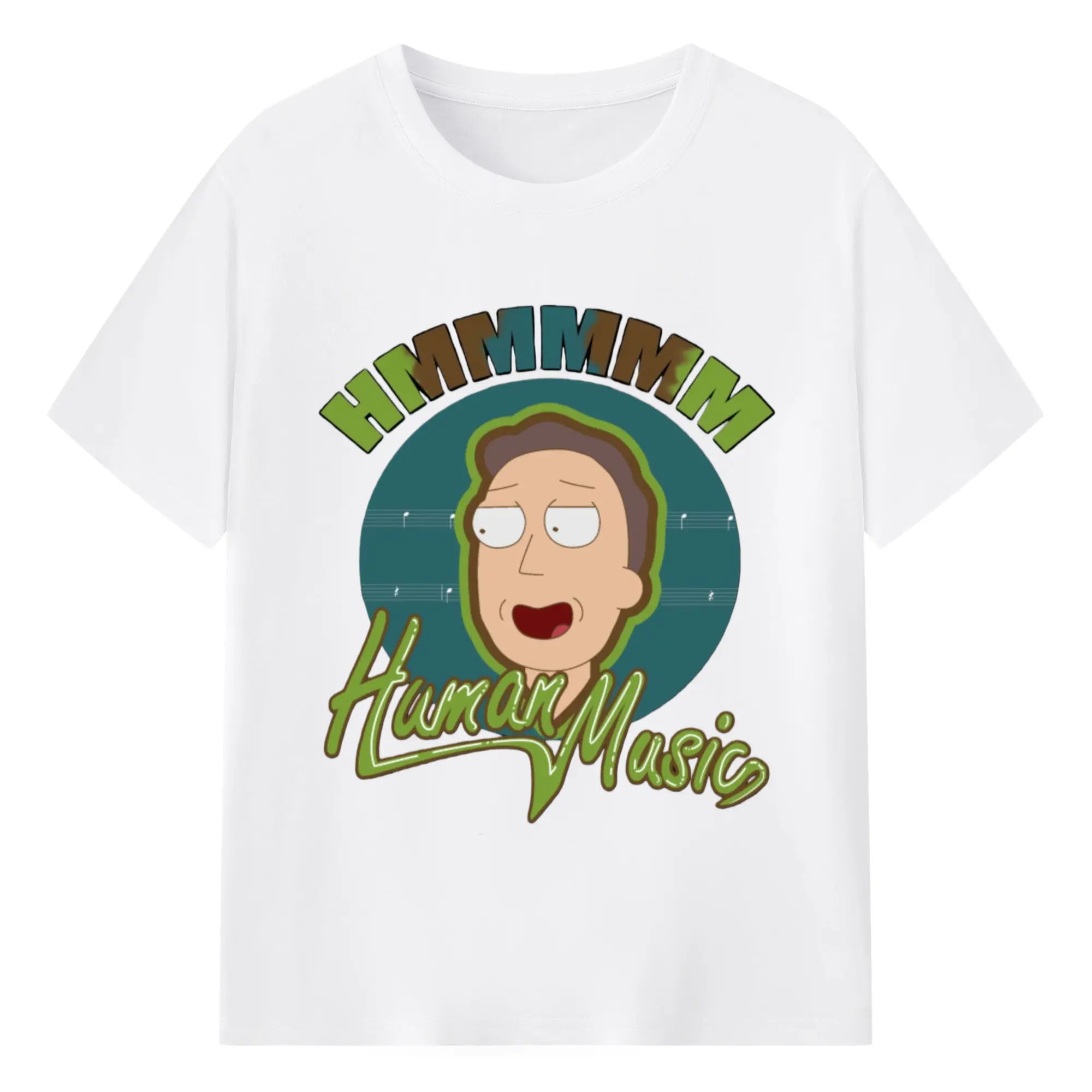 Jerry Smith cartoon t-shirt - 180g Cotton T-Shirt With Front Heat Transfer Print – Soft, Lightweight, Fitted Design – Comfortable Casual Wear For Sports & Everyday Use