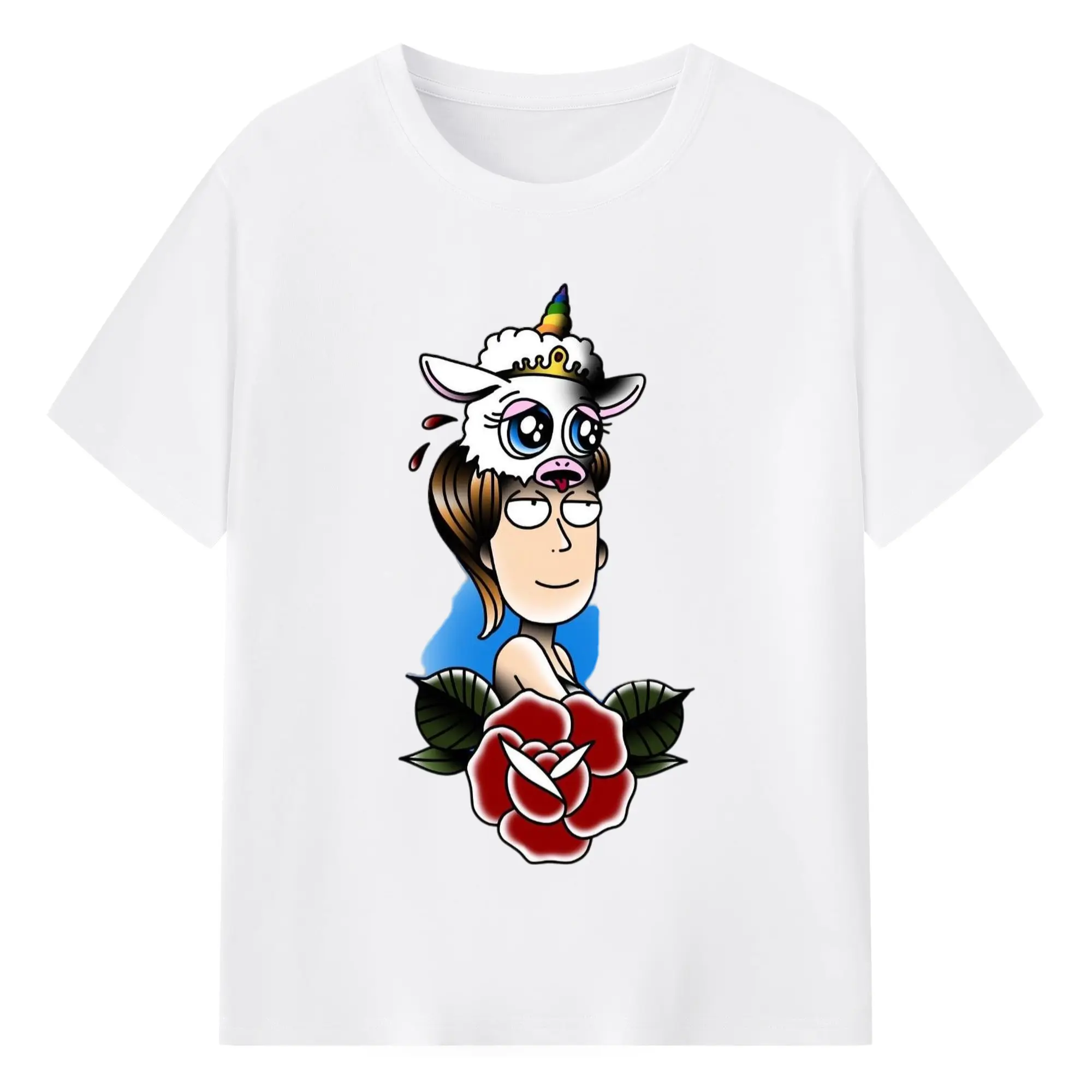 Summer Smith t-shirt - 180g Cotton T-Shirt With Front Heat Transfer Print – Soft, Lightweight, Fitted Design – Comfortable Casual Wear For Sports & Everyday Use