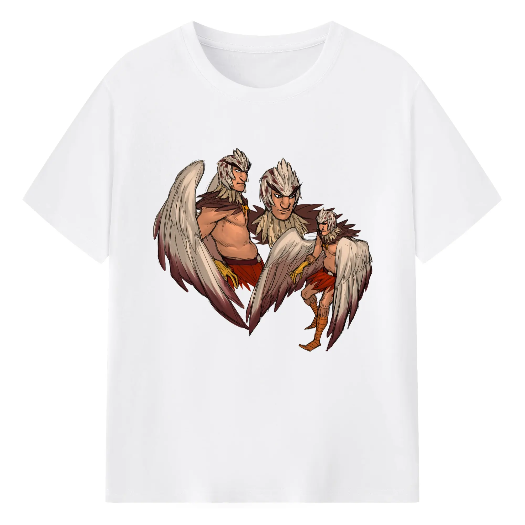 Men's Rick And Morty Bird Person graphic Tee - 180g Cotton T-Shirt With Front Heat Transfer Print – Soft, Lightweight, Fitted Design – Comfortable Casual Wear For Sports & Everyday Use