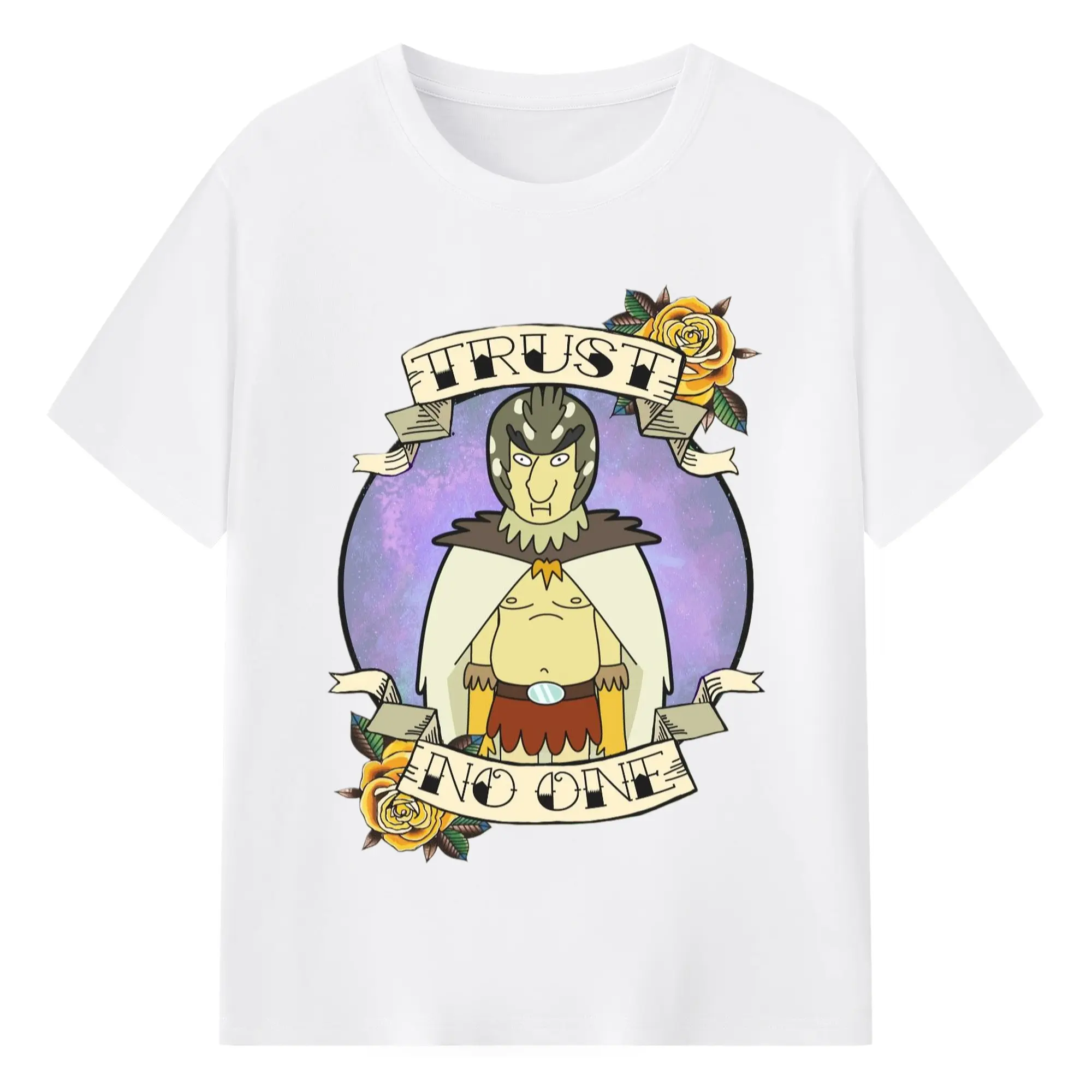 Rick and Morty Birdperson graphic shirt - 180g Cotton T-Shirt With Front Heat Transfer Print – Soft, Lightweight, Fitted Design – Comfortable Casual Wear For Sports & Everyday Use