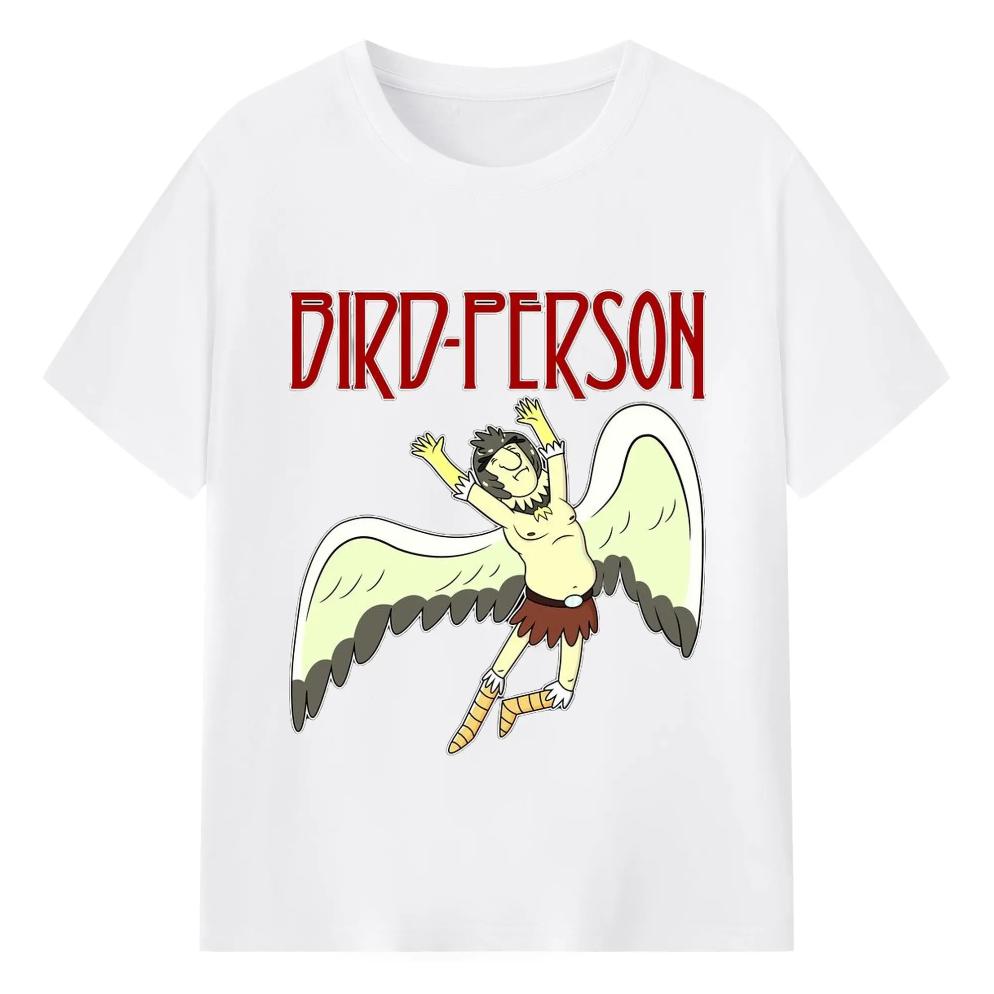 Rick and Morty Birdperson shirt - 180g Cotton T-Shirt With Front Heat Transfer Print – Soft, Lightweight, Fitted Design – Comfortable Casual Wear For Sports & Everyday Use