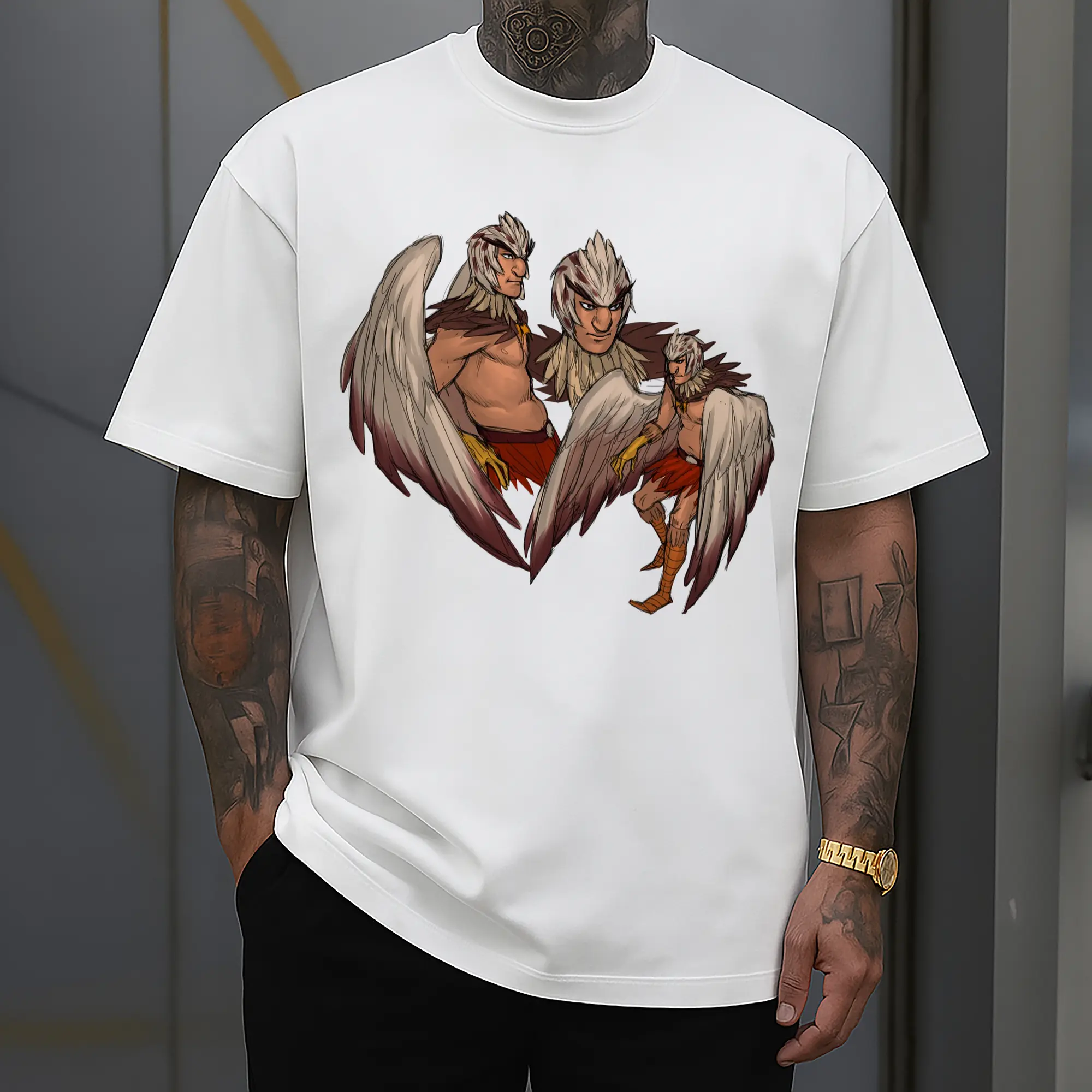 men's Rick And Morty Bird Person graphic Tee
