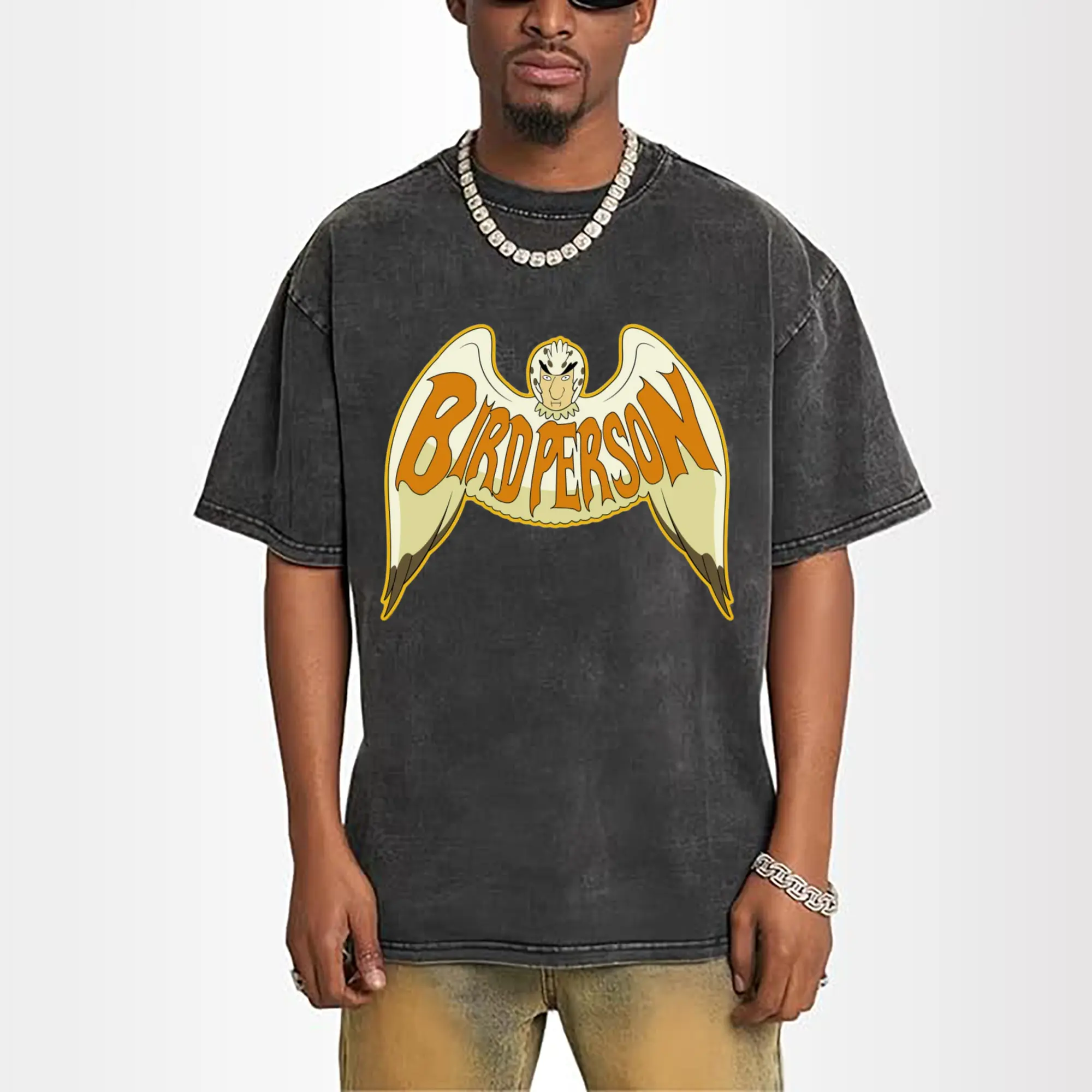 men's Rick And Morty Bird Person graphic T-Shirt