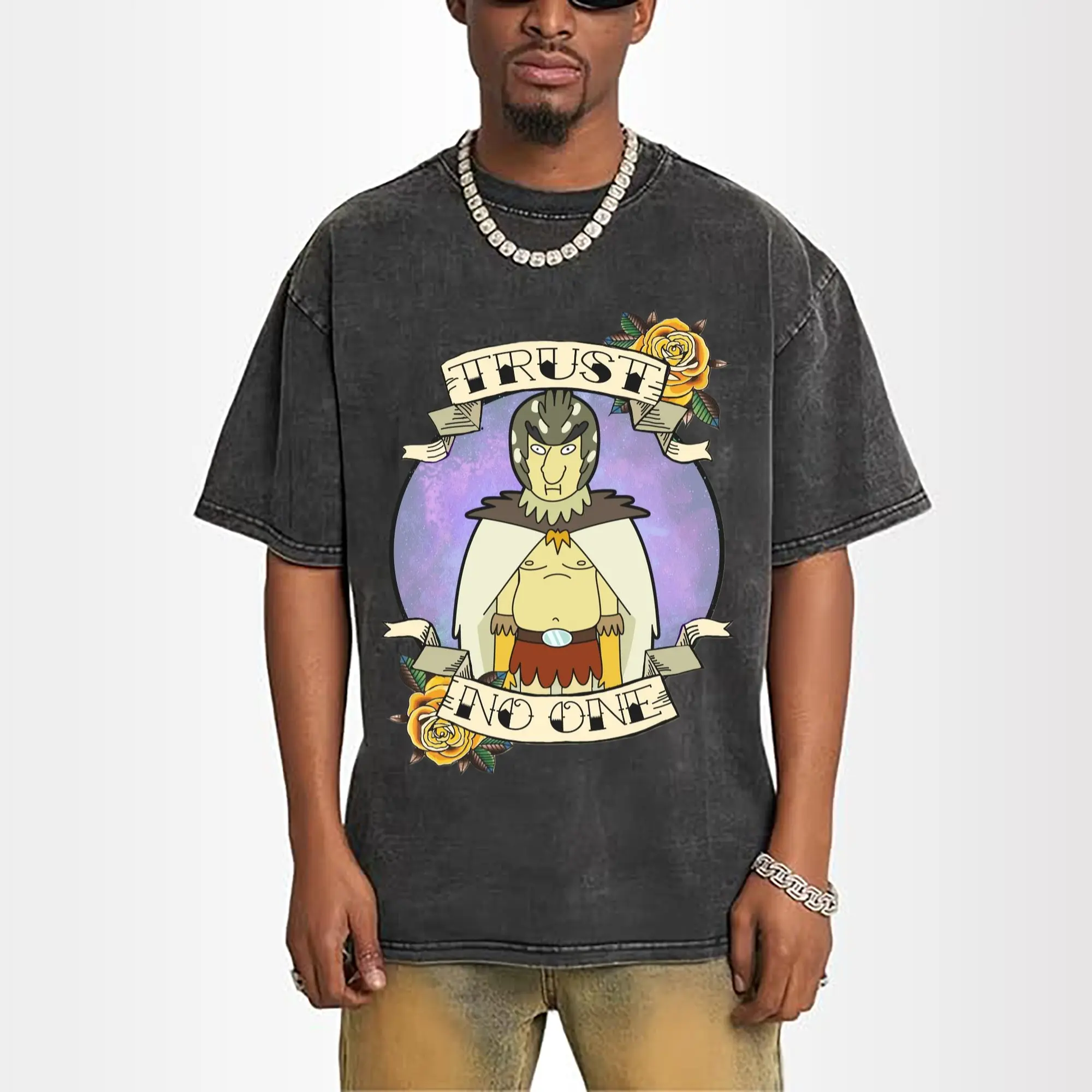 Rick and Morty Birdperson graphic shirt