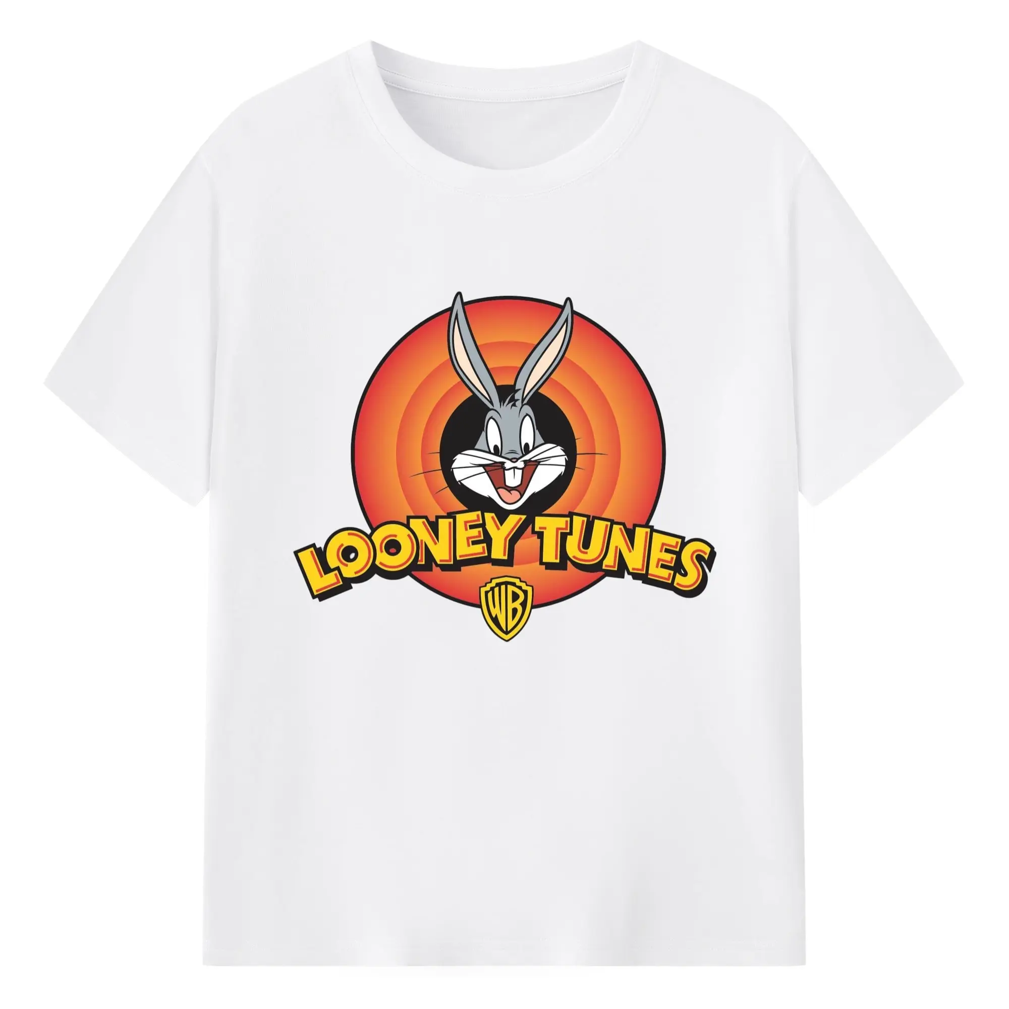 Bugs bunny face t-shirt​ - 180g Cotton T-Shirt With Front Heat Transfer Print – Soft, Lightweight, Fitted Design – Comfortable Casual Wear For Sports & Everyday Use