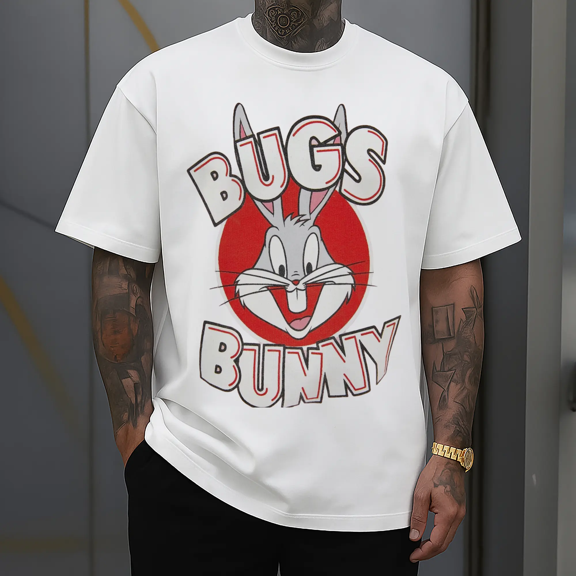 bugs bunny face graphic shirt