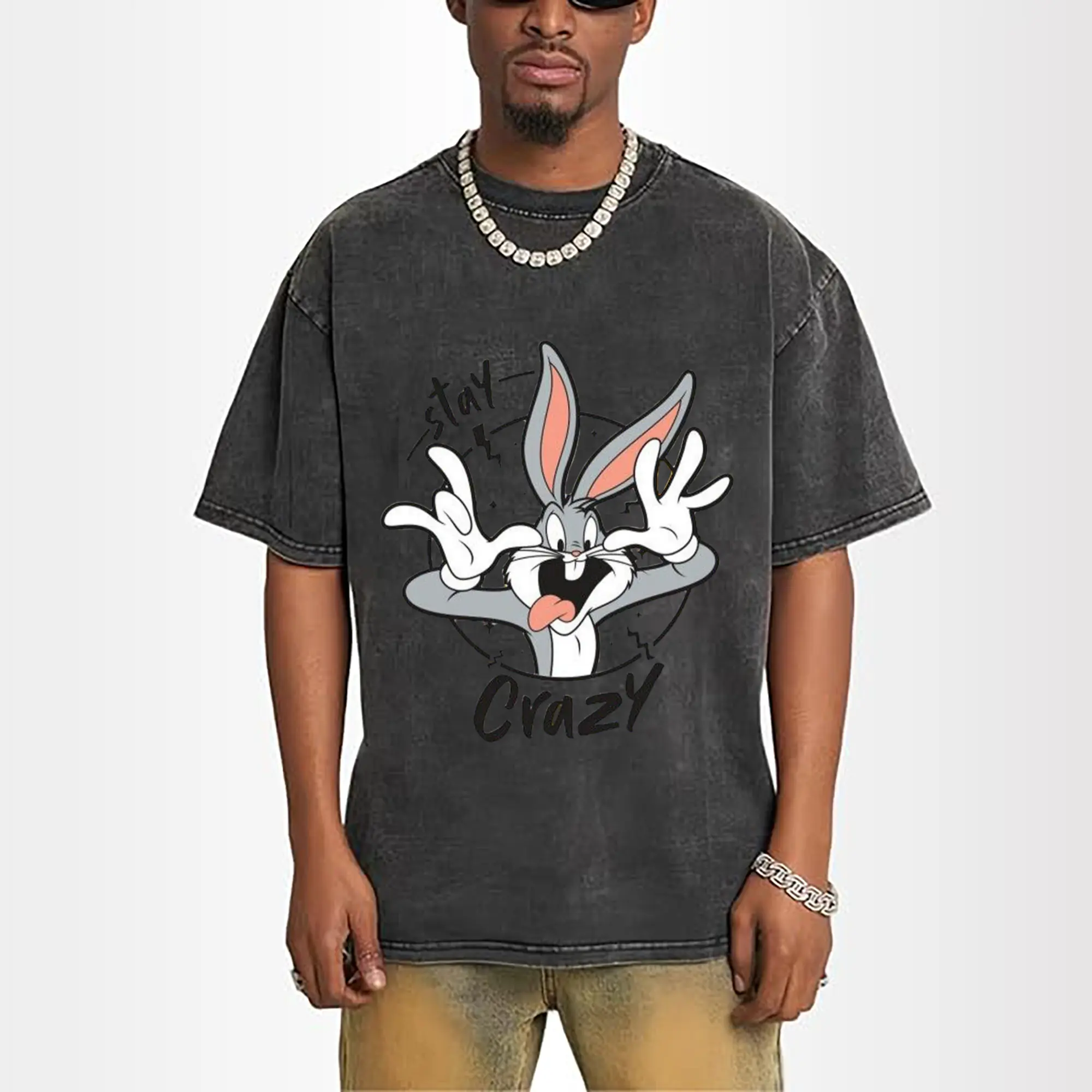 bugs bunny stay crazy face shirt
