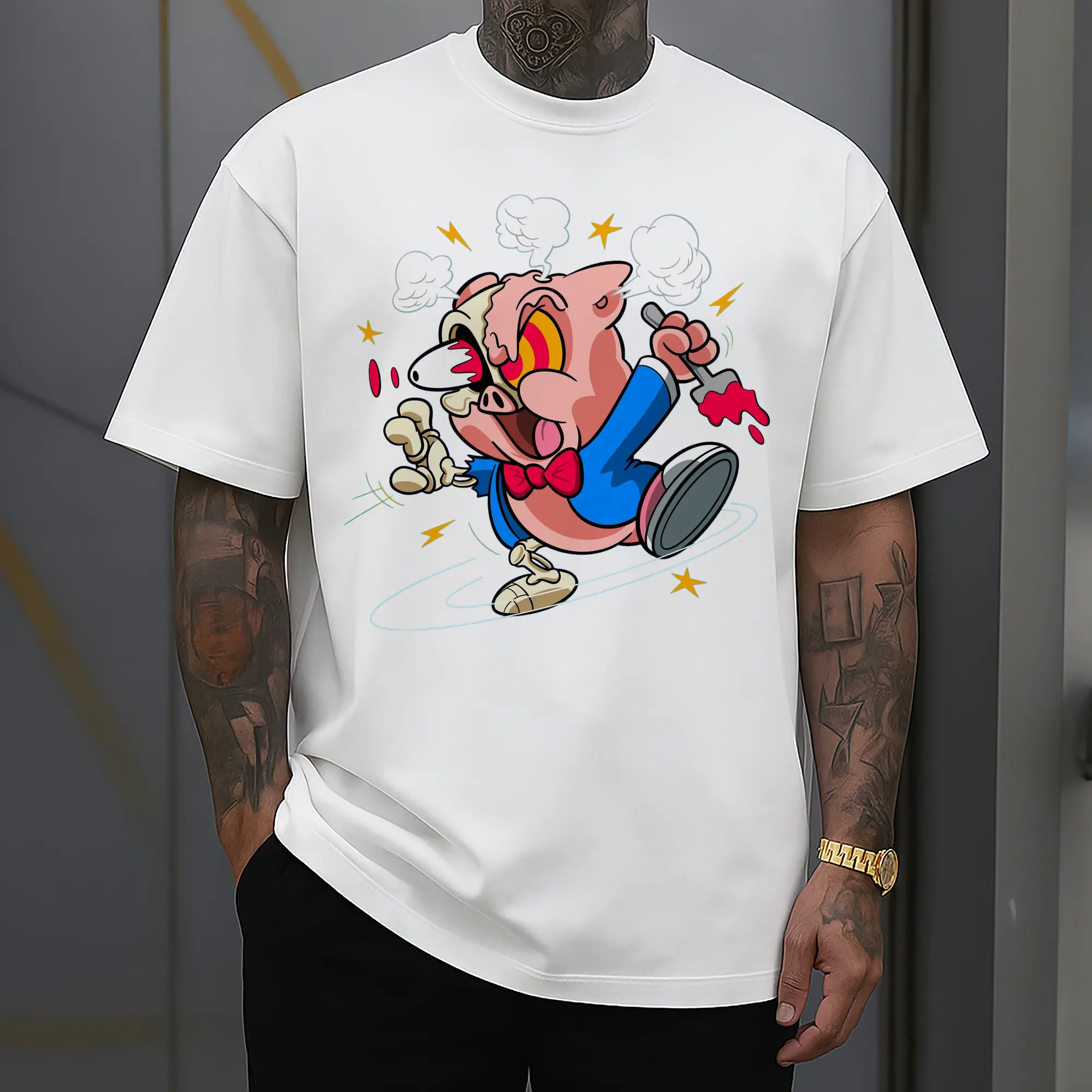 Porky Pig Cartoon graphic shirt