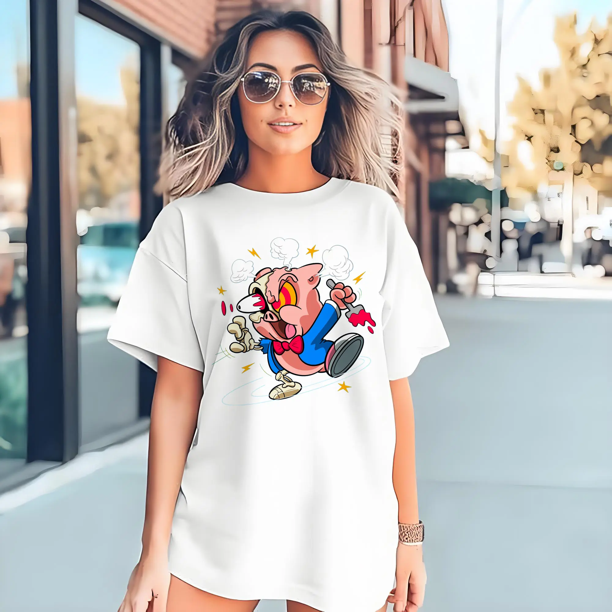 Porky Pig Cartoon graphic shirt