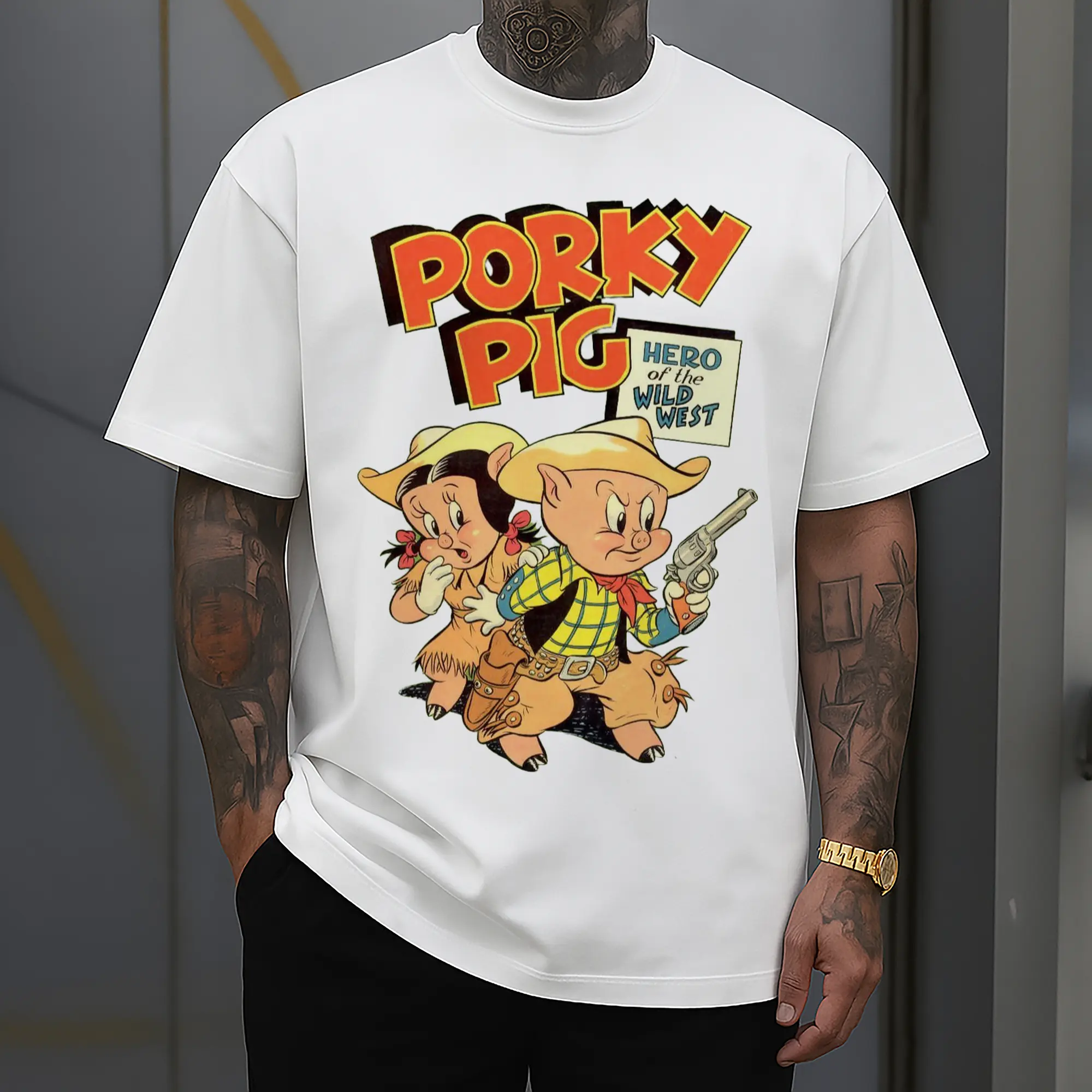 Porky Pig cowboy t-shirt