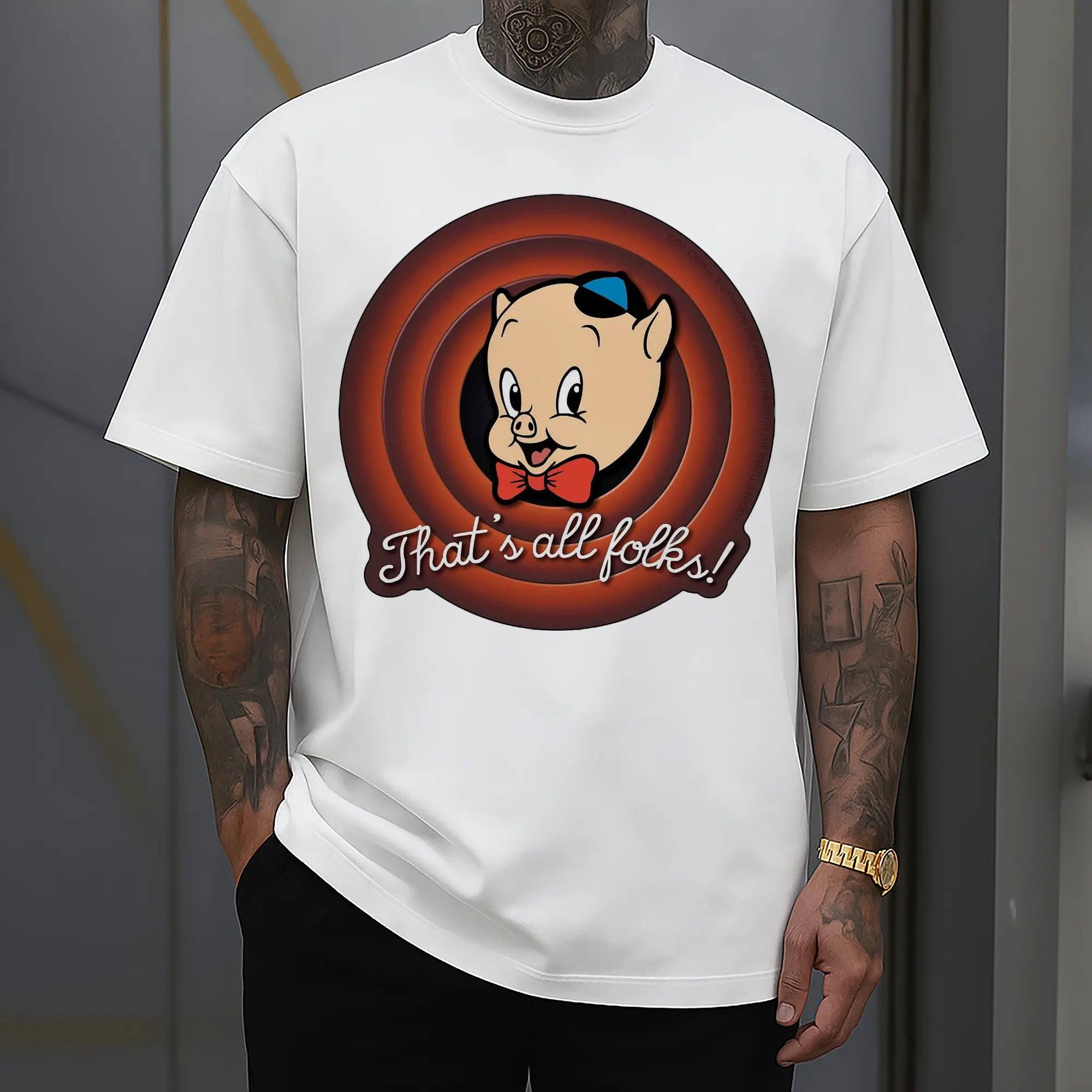 Porky Pig face t-shirt