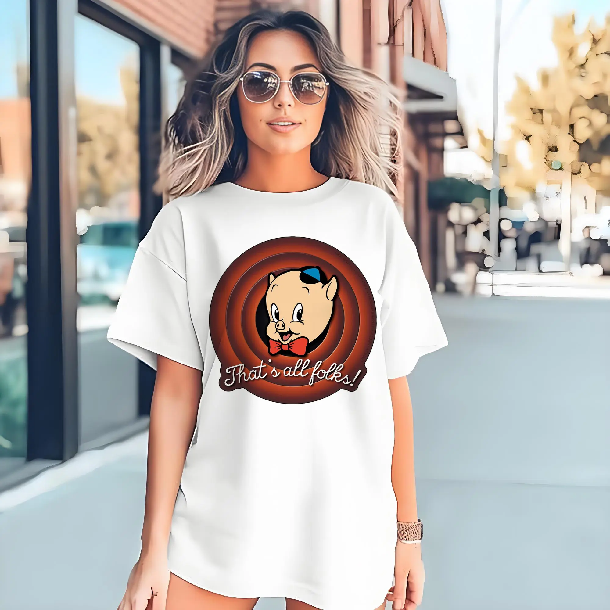 Porky Pig face t-shirt