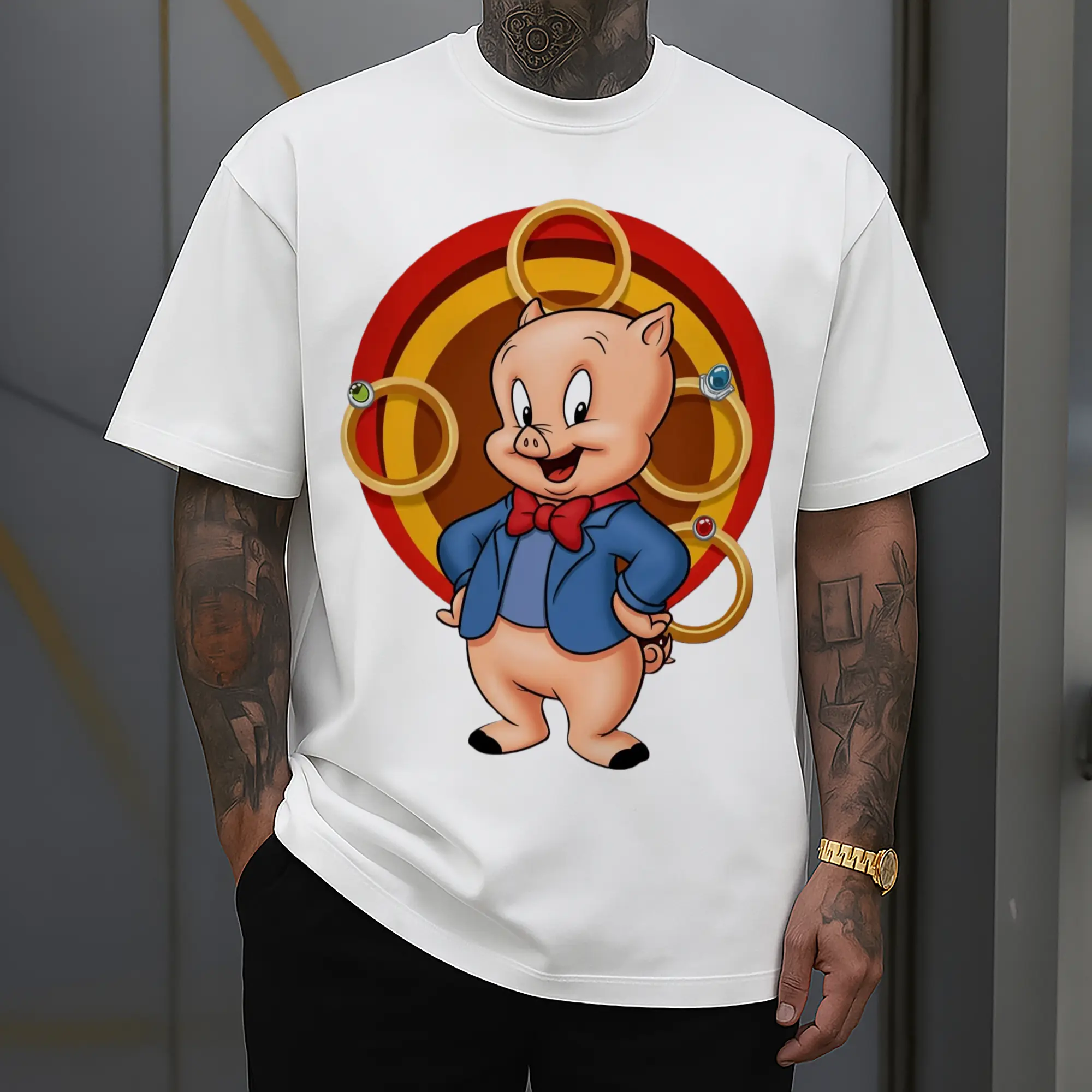 Porky Pig graphic shirt