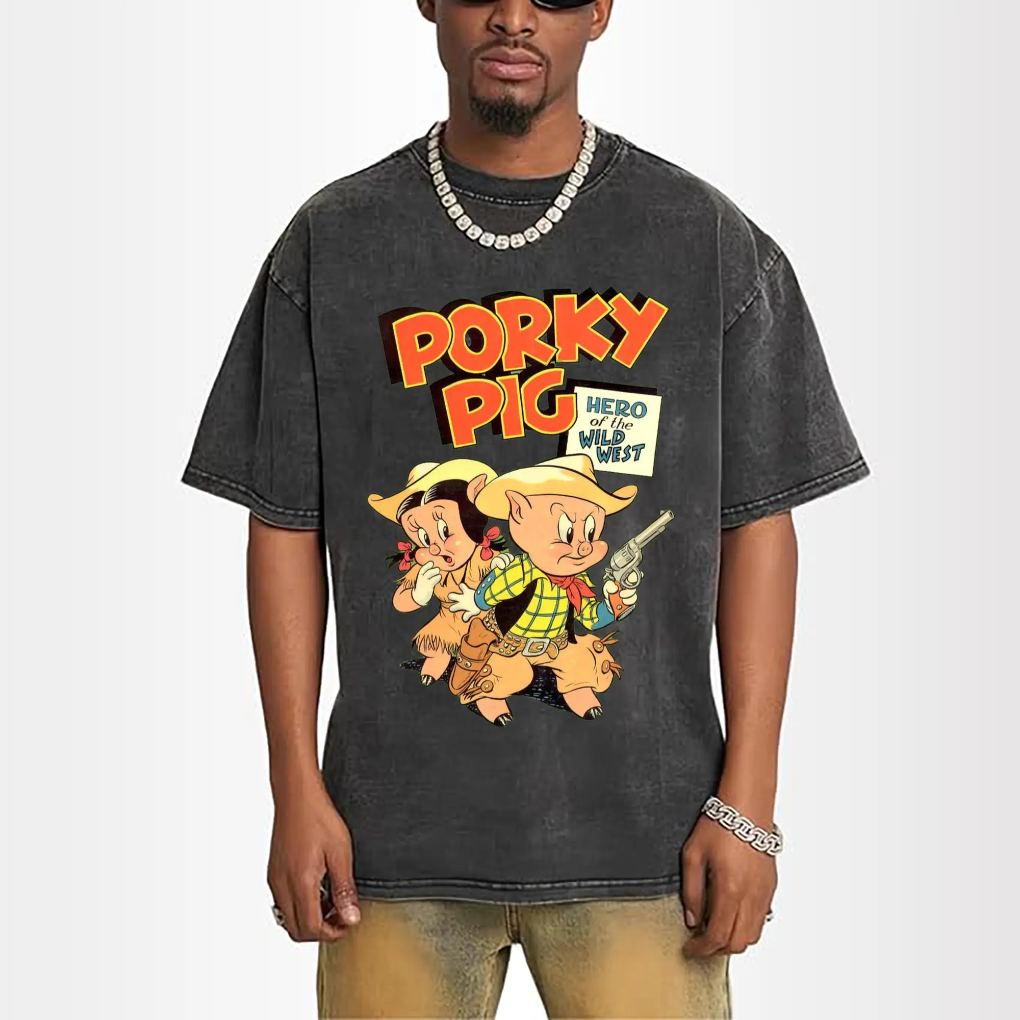 Porky Pig cowboy t-shirt