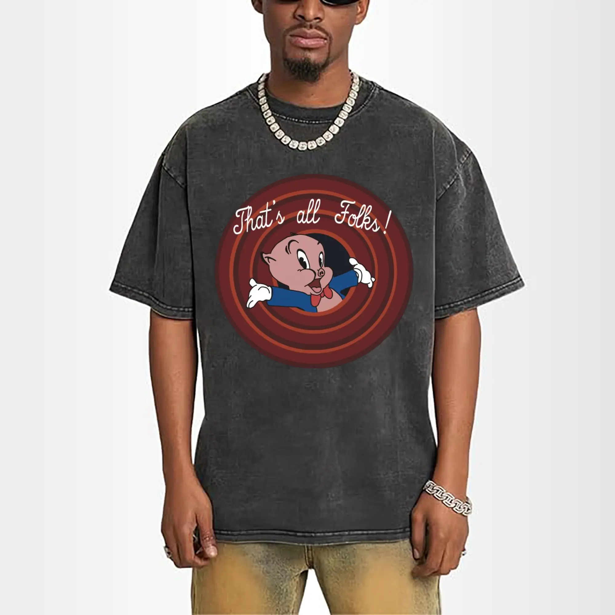 Porky Pig face tee