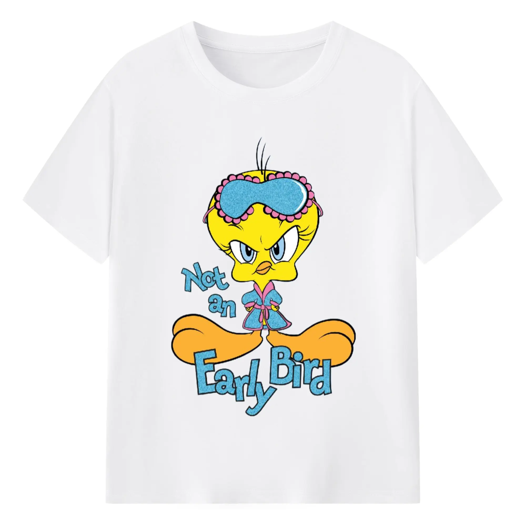 Angry tweety bird t shirt​ - 180g Cotton T-Shirt With Front Heat Transfer Print – Soft, Lightweight, Fitted Design – Comfortable Casual Wear For Sports & Everyday Use