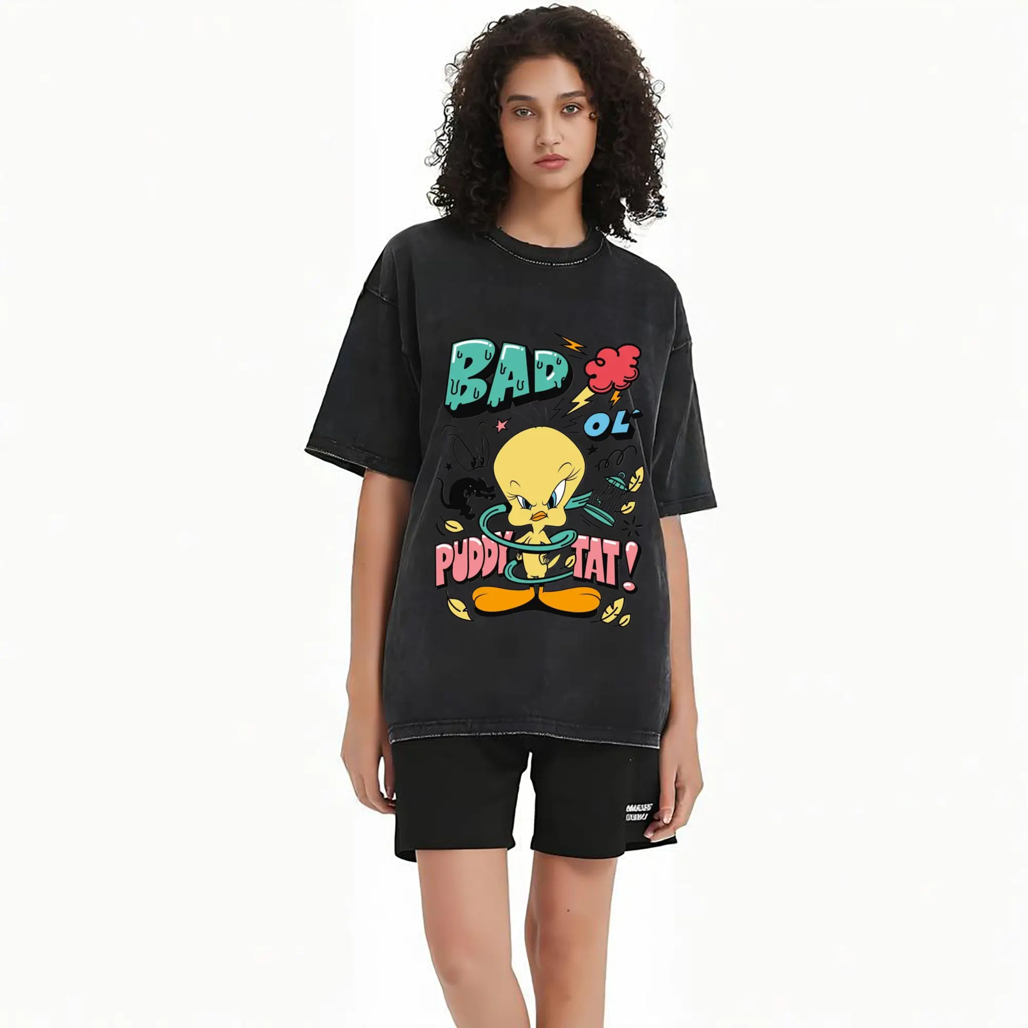 Tweety Bird cartoon graphic t-shirt