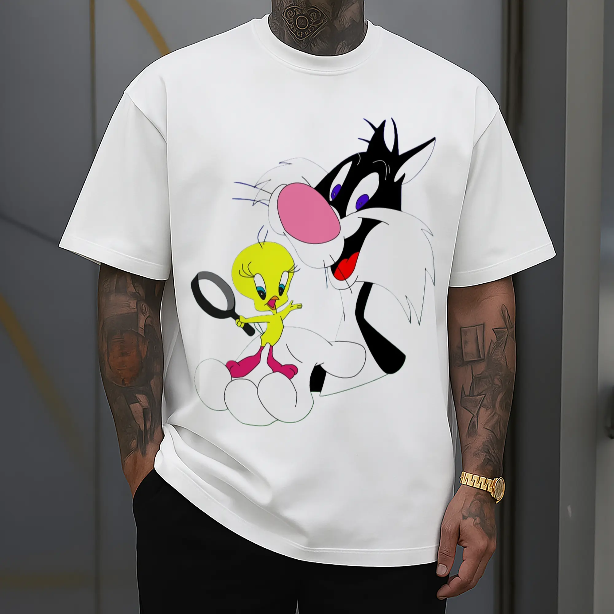 sylvester and tweety t shirt​