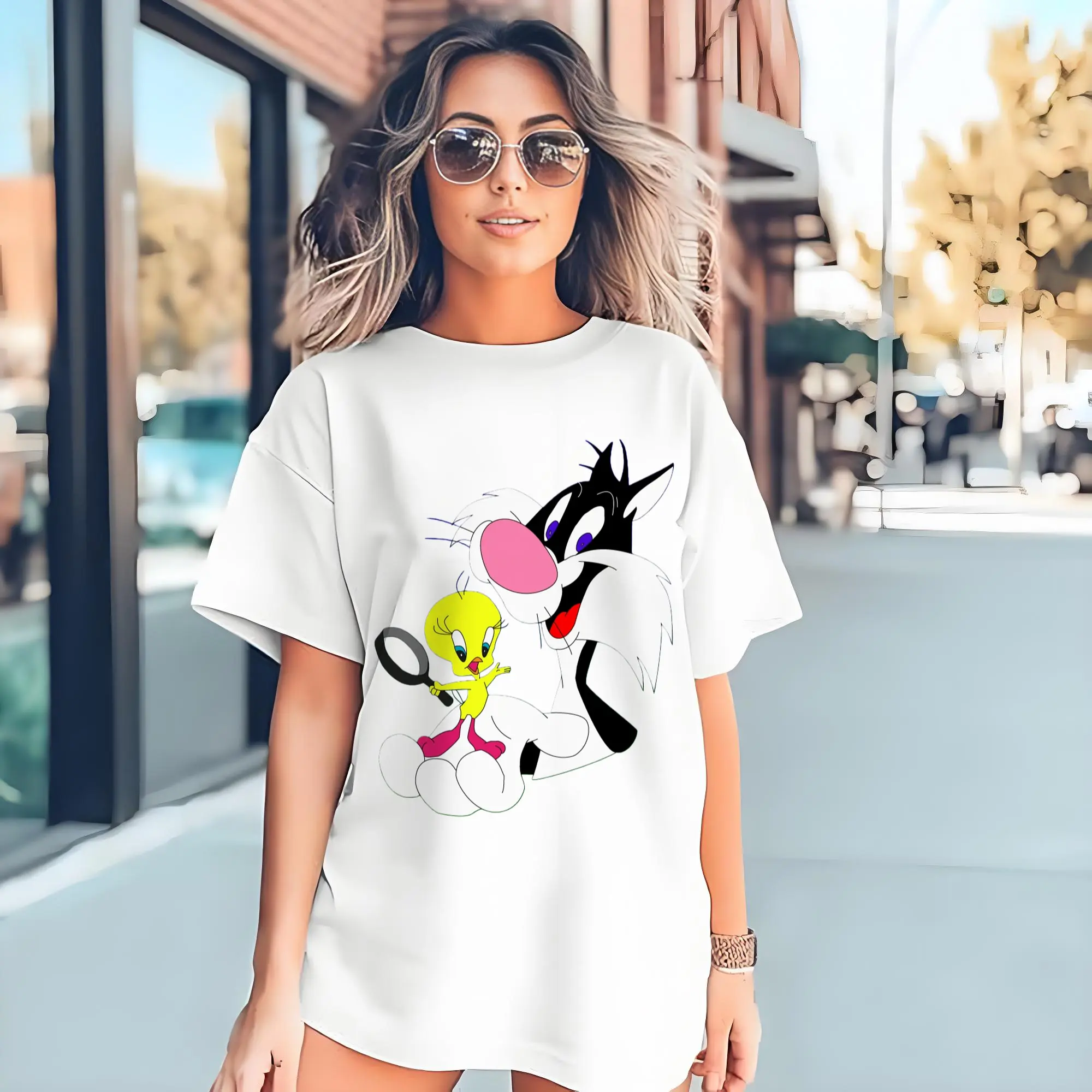 sylvester and tweety t shirt​