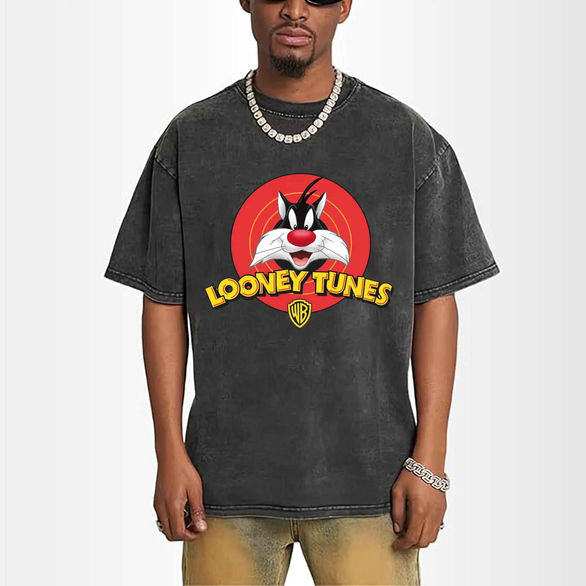 sylvester cat graphic t shirt​