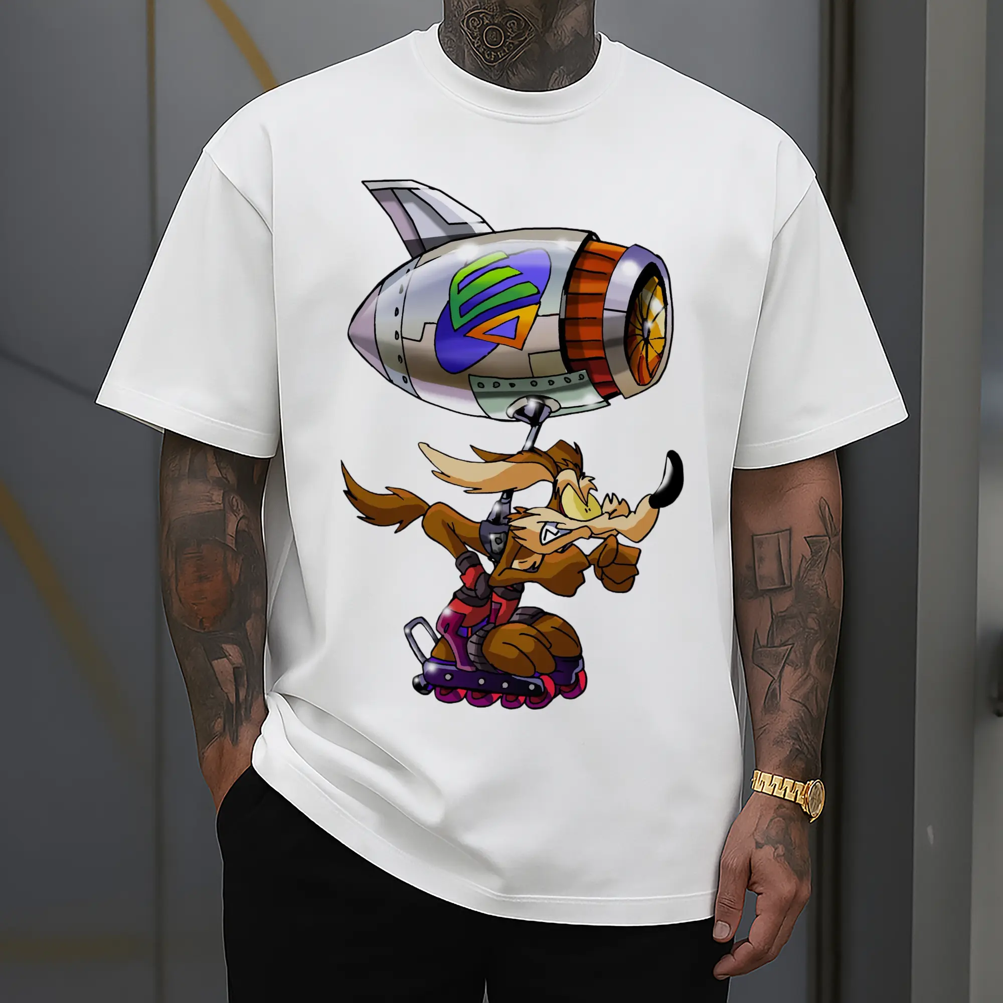 wile e coyote funny t shirts​