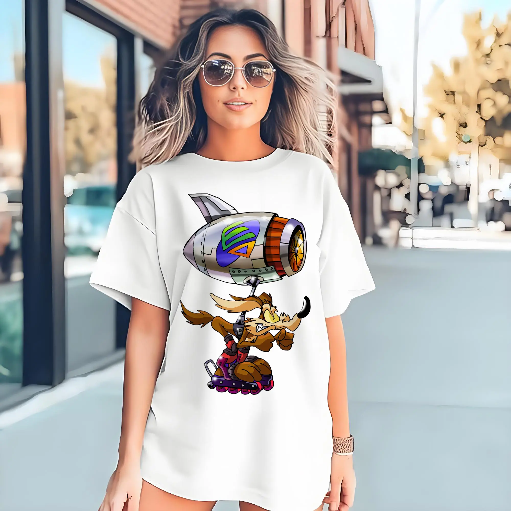 wile e coyote funny t shirts​