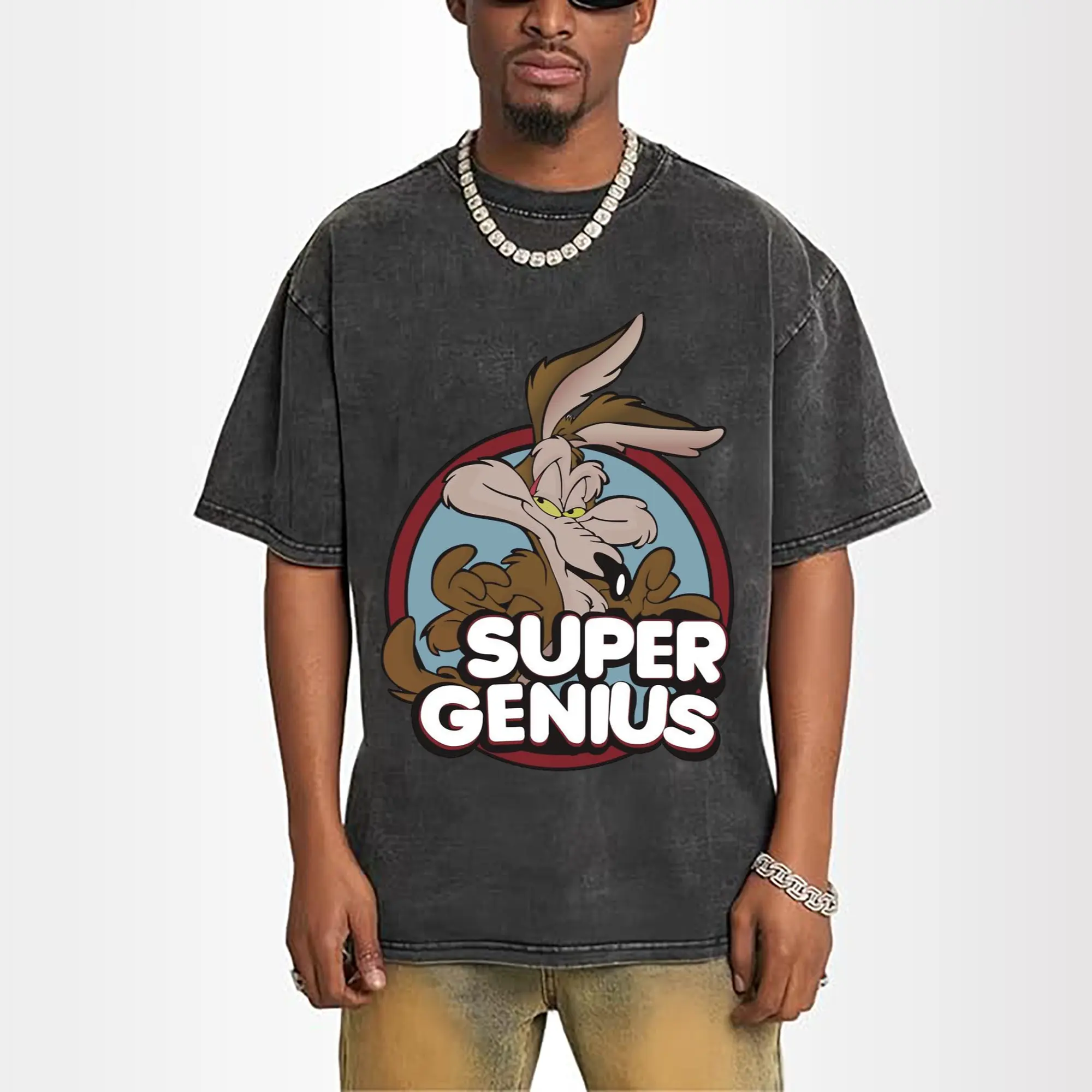wile e coyote super genius t shirt