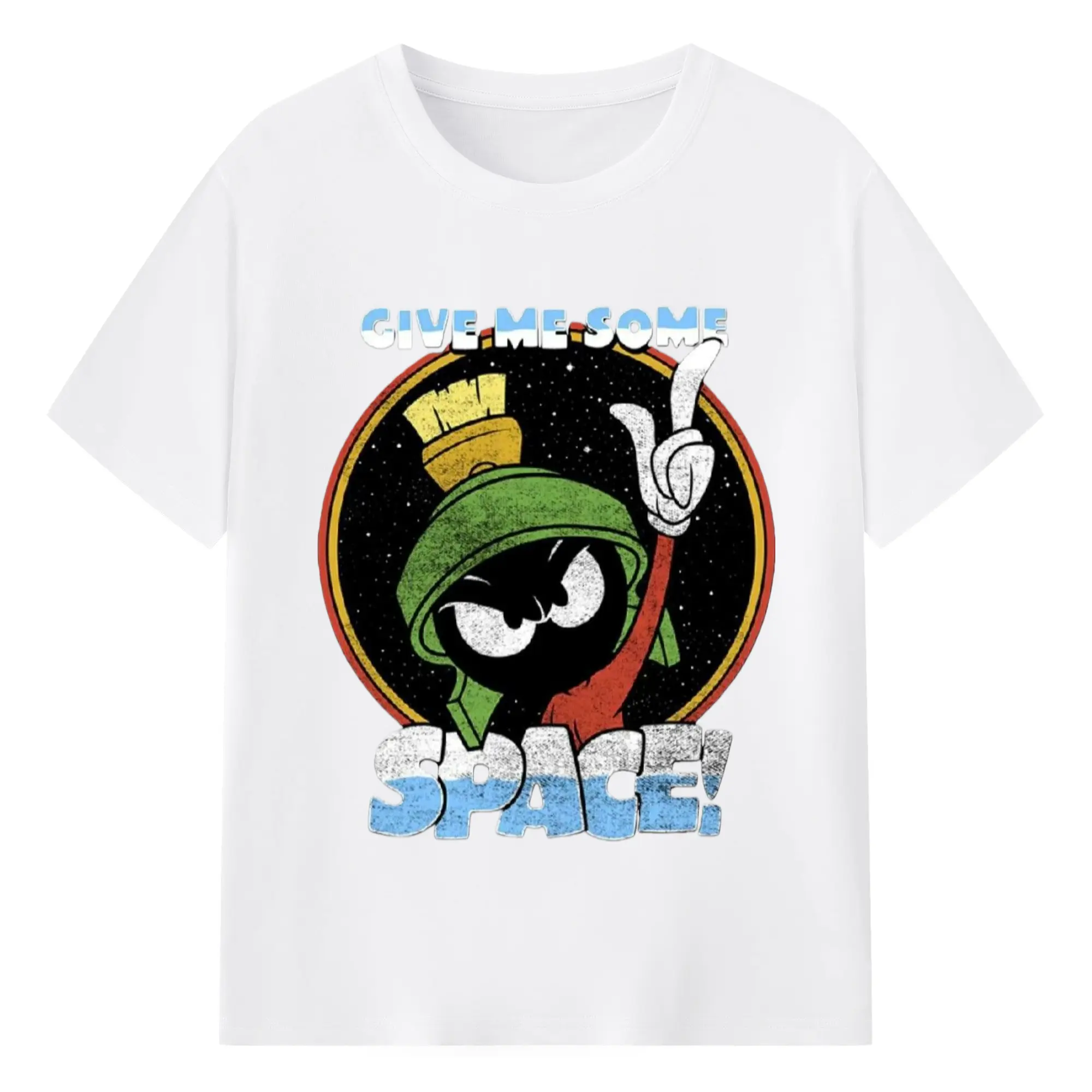 Marvin the martian space jam shirt - 180g Cotton T-Shirt With Front Heat Transfer Print – Soft, Lightweight, Fitted Design – Comfortable Casual Wear For Sports & Everyday Use