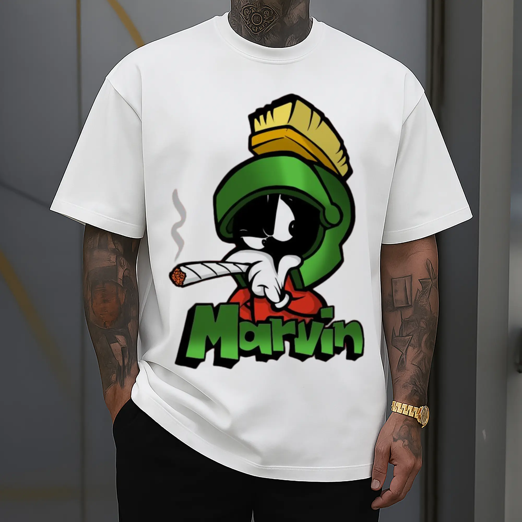 marvin the martian face t shirt