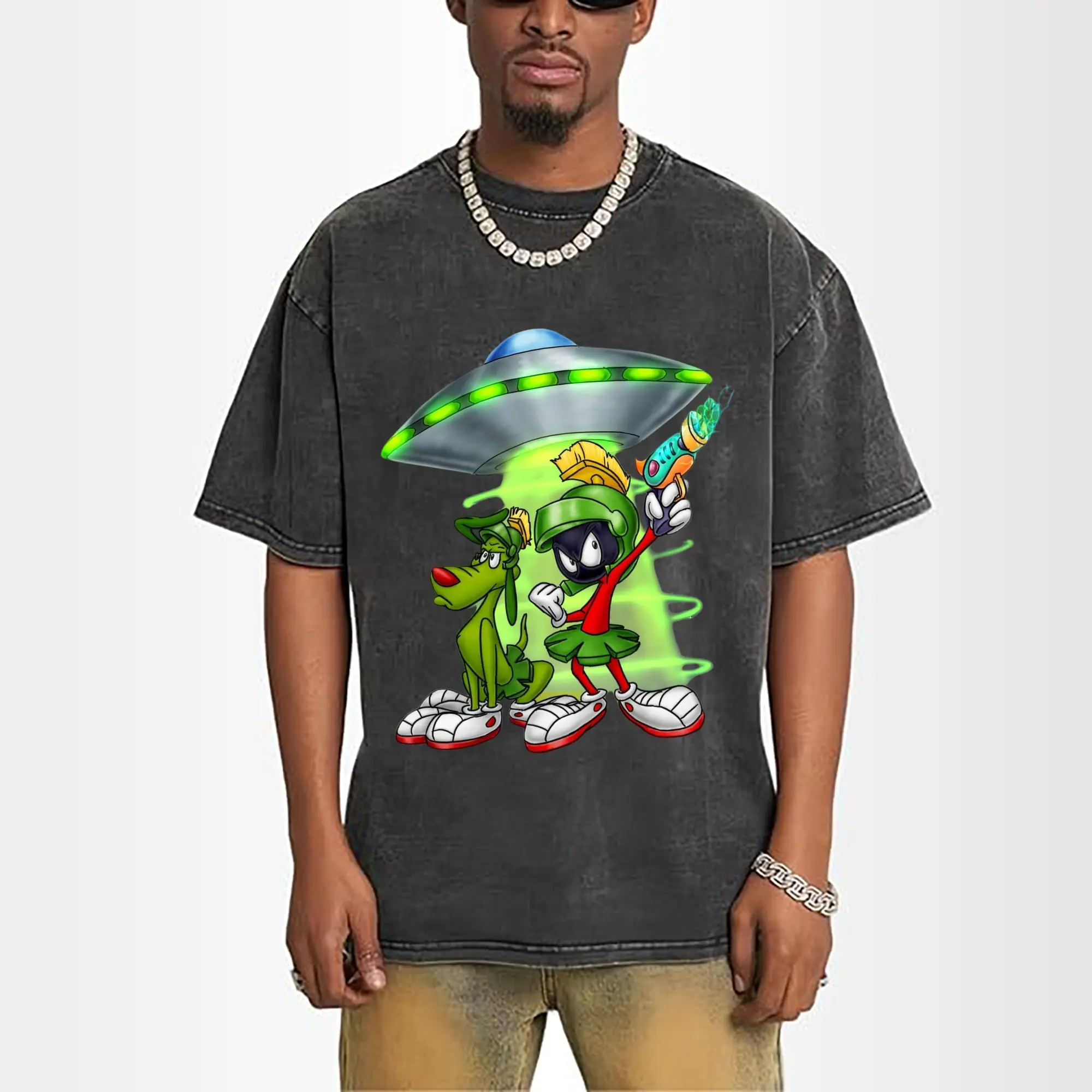 marvin the martian and dog  vintage t shirt