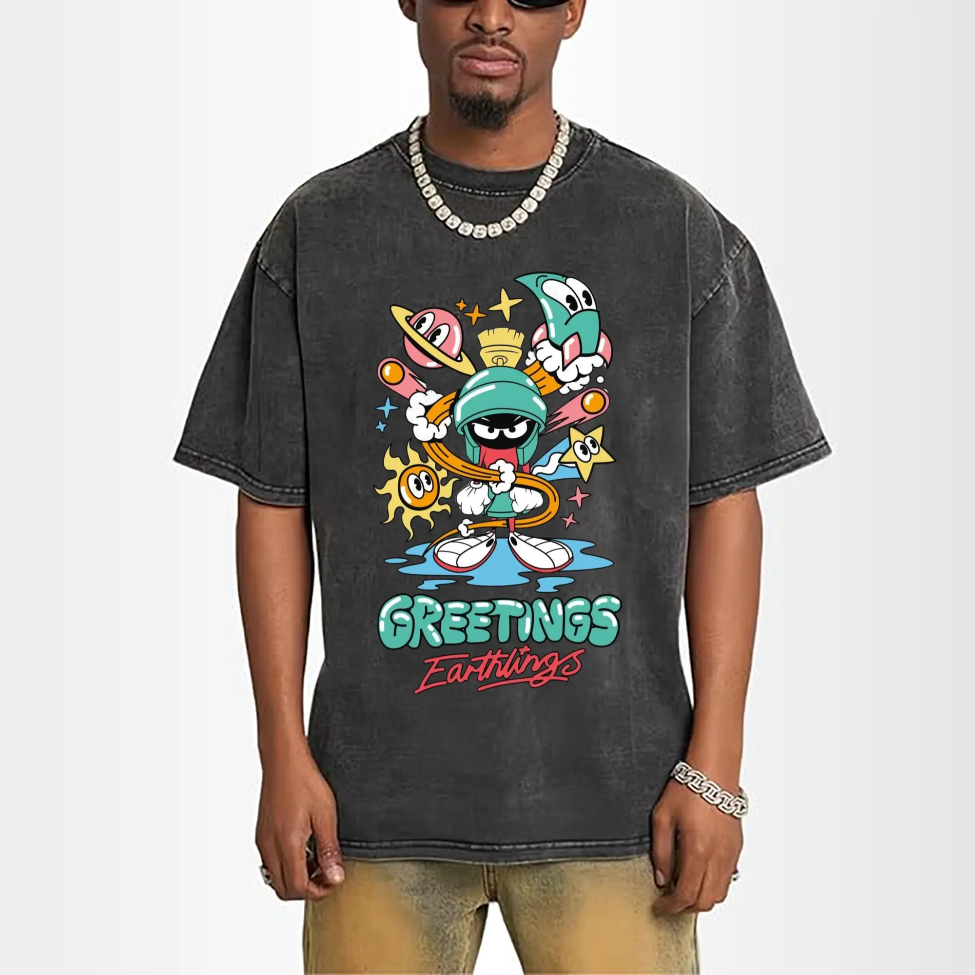 marvin the martian cartoon t shirt