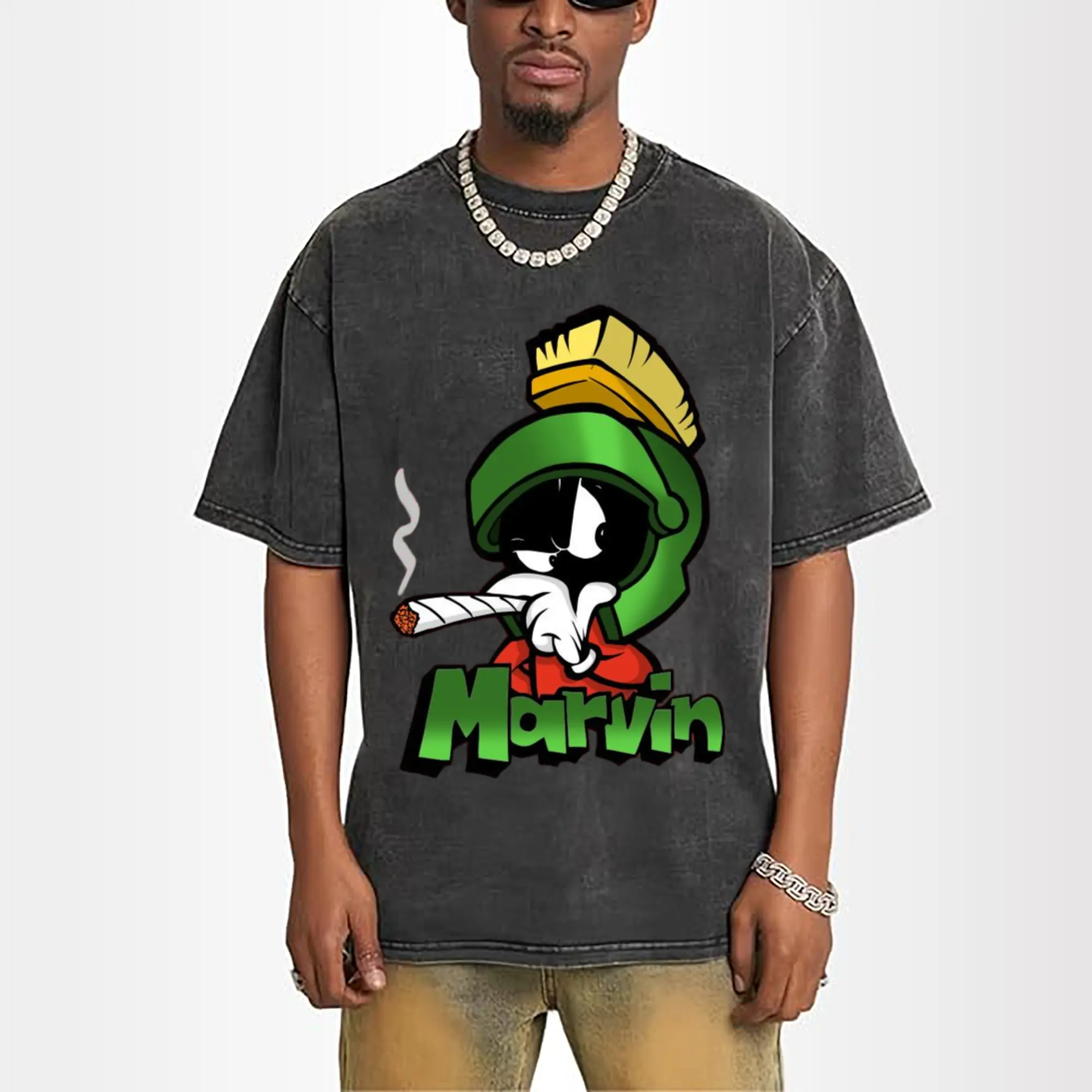marvin the martian face t shirt