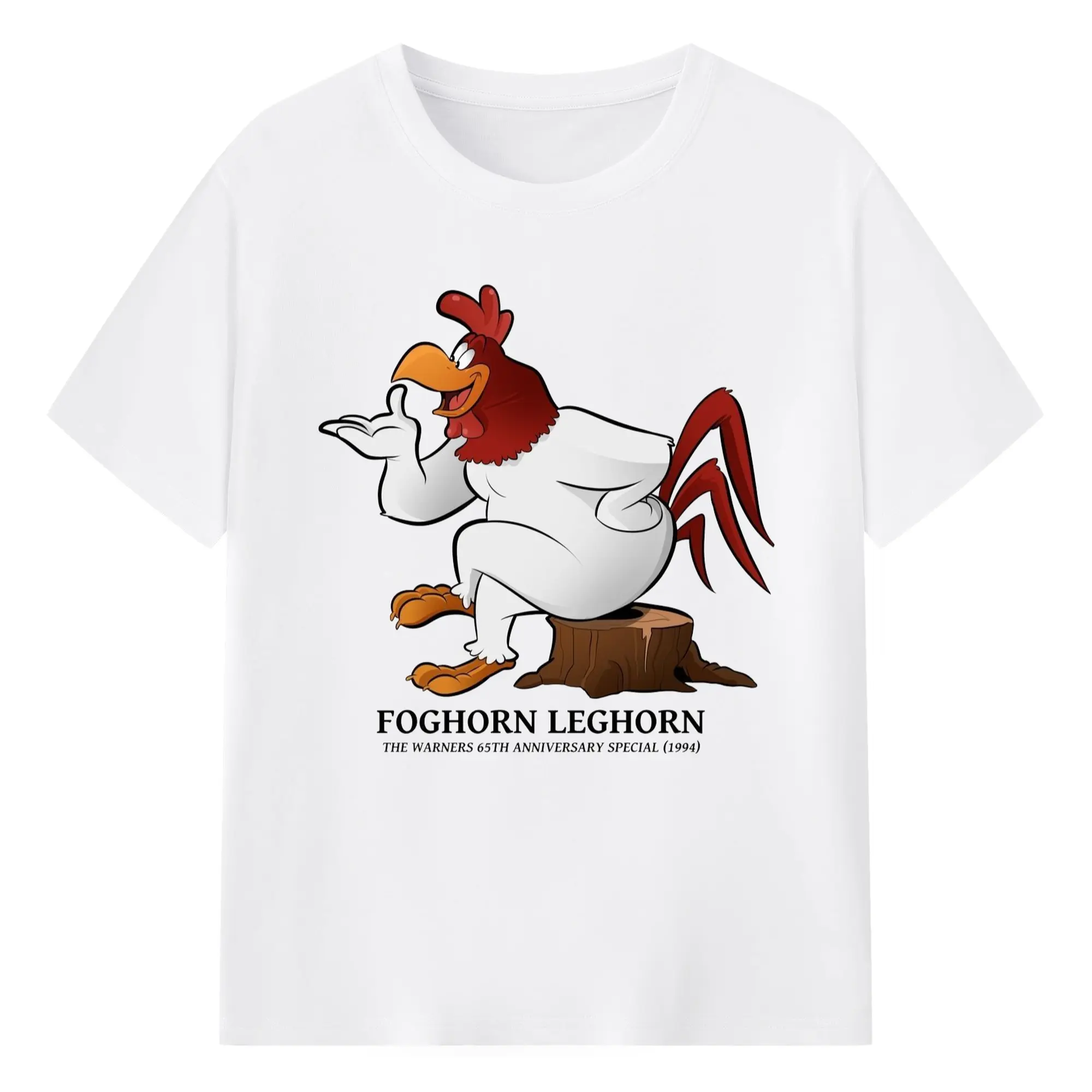 Foghorn leghorn mens shirts​ - 180g Cotton T-Shirt With Front Heat Transfer Print – Soft, Lightweight, Fitted Design – Comfortable Casual Wear For Sports & Everyday Use