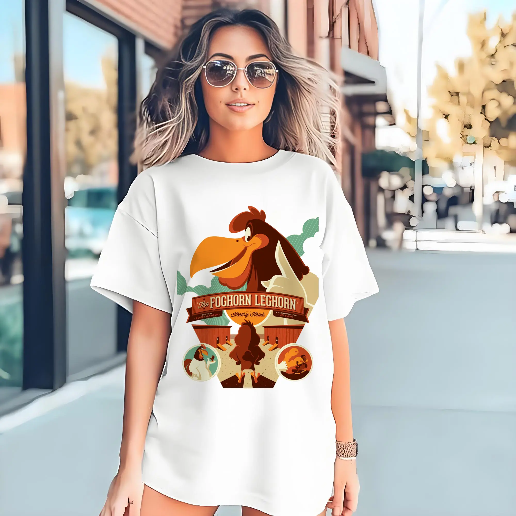 foghorn leghorn mens graphic shirts​