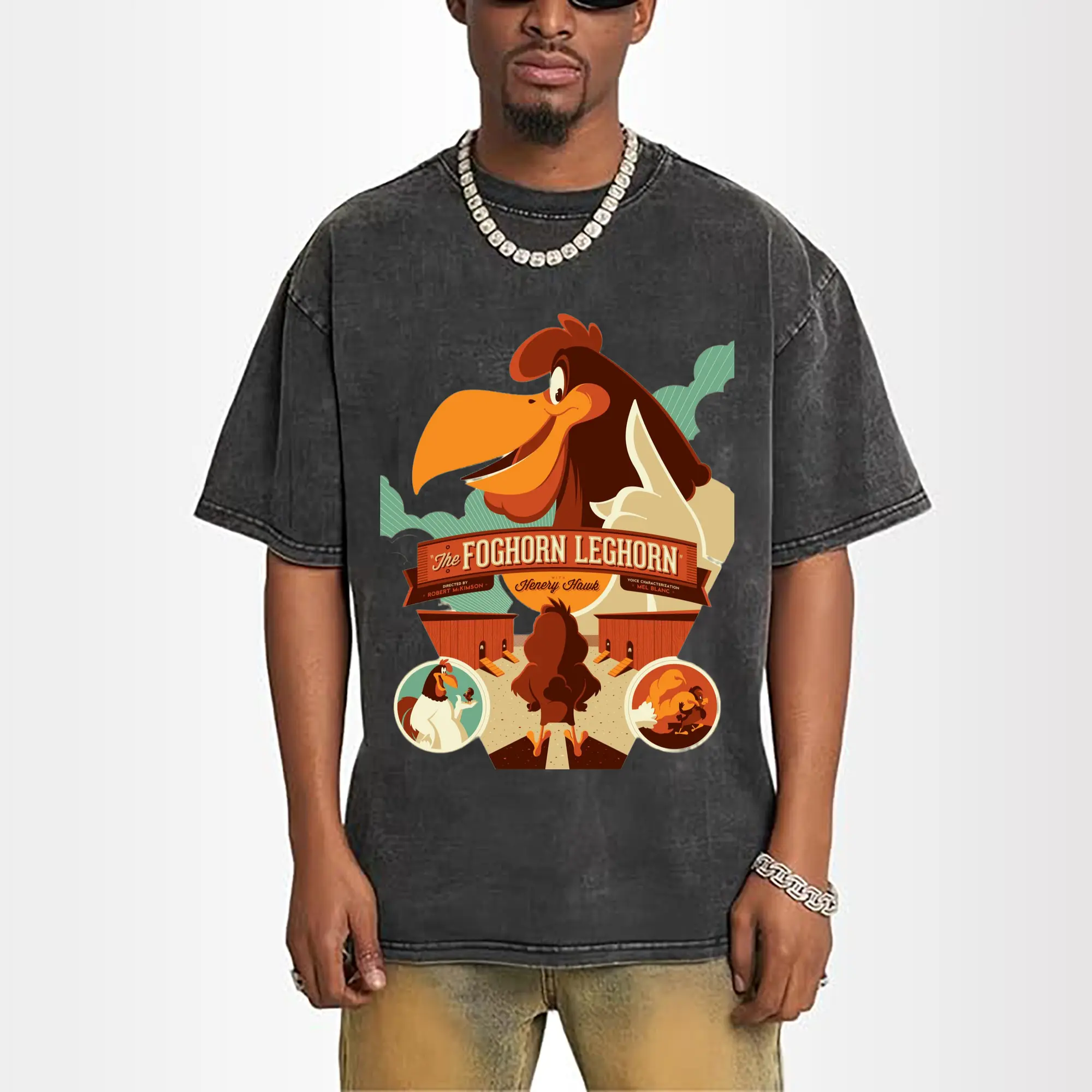 foghorn leghorn mens graphic shirts​