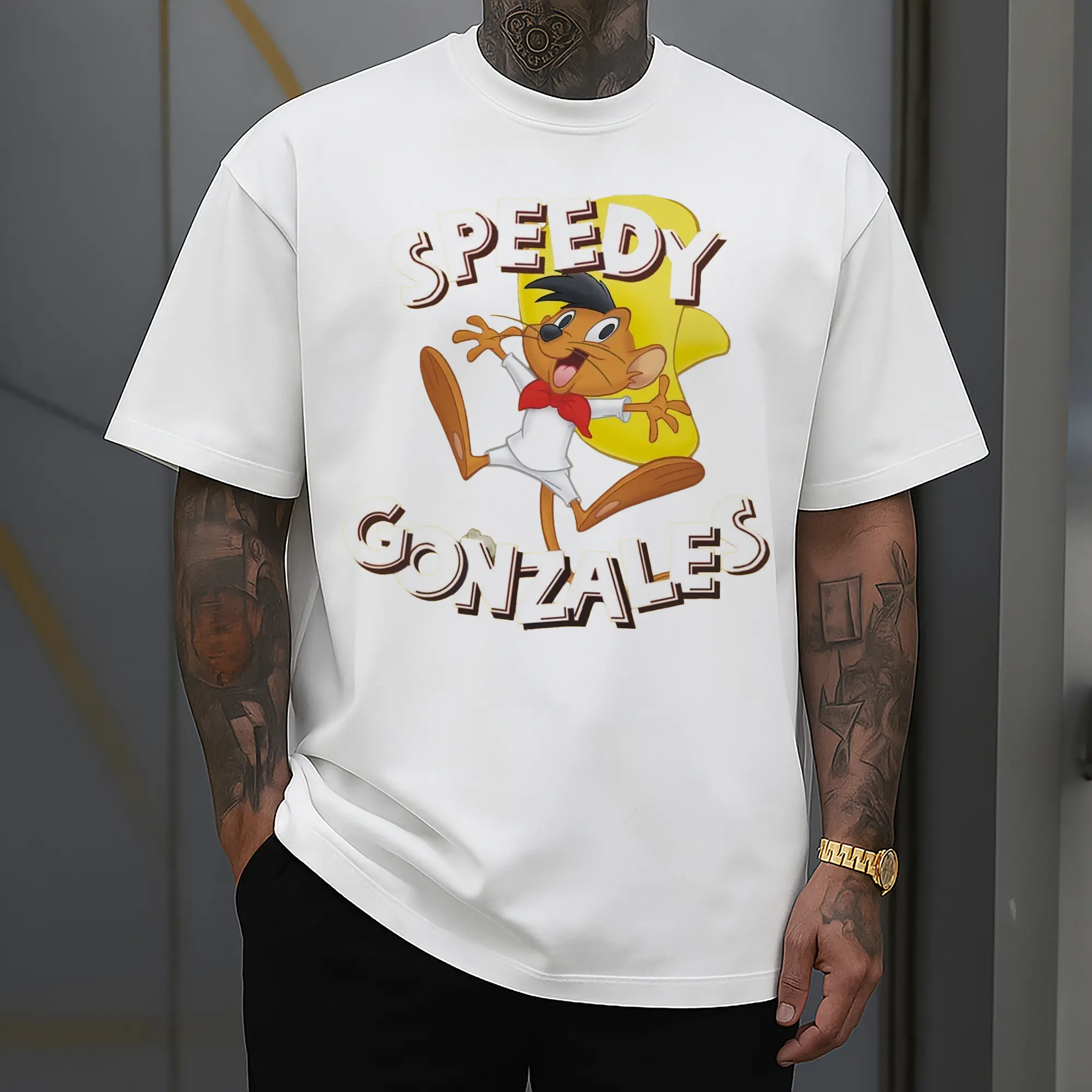 speedy gonzales graphic shirt