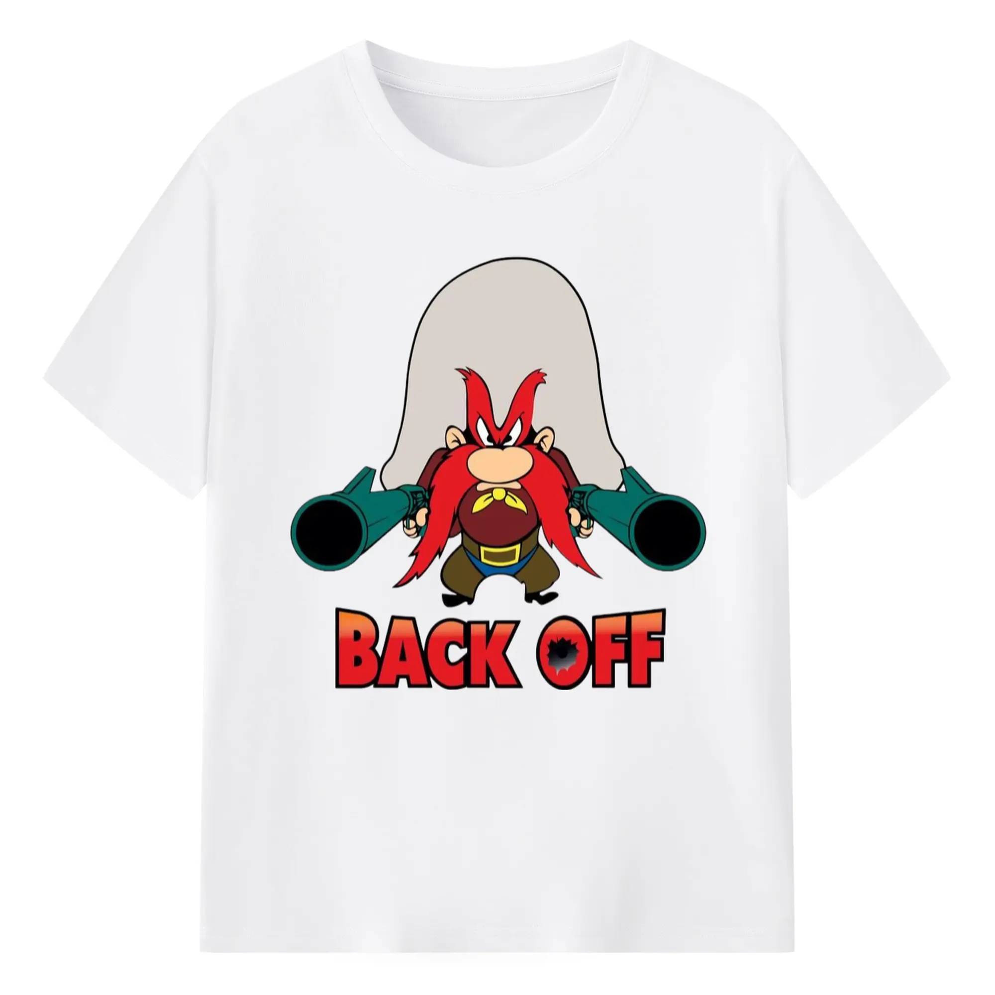 Yosemite Sam shirt - 180g Cotton T-Shirt With Front Heat Transfer Print – Soft, Lightweight, Fitted Design – Comfortable Casual Wear For Sports & Everyday Use