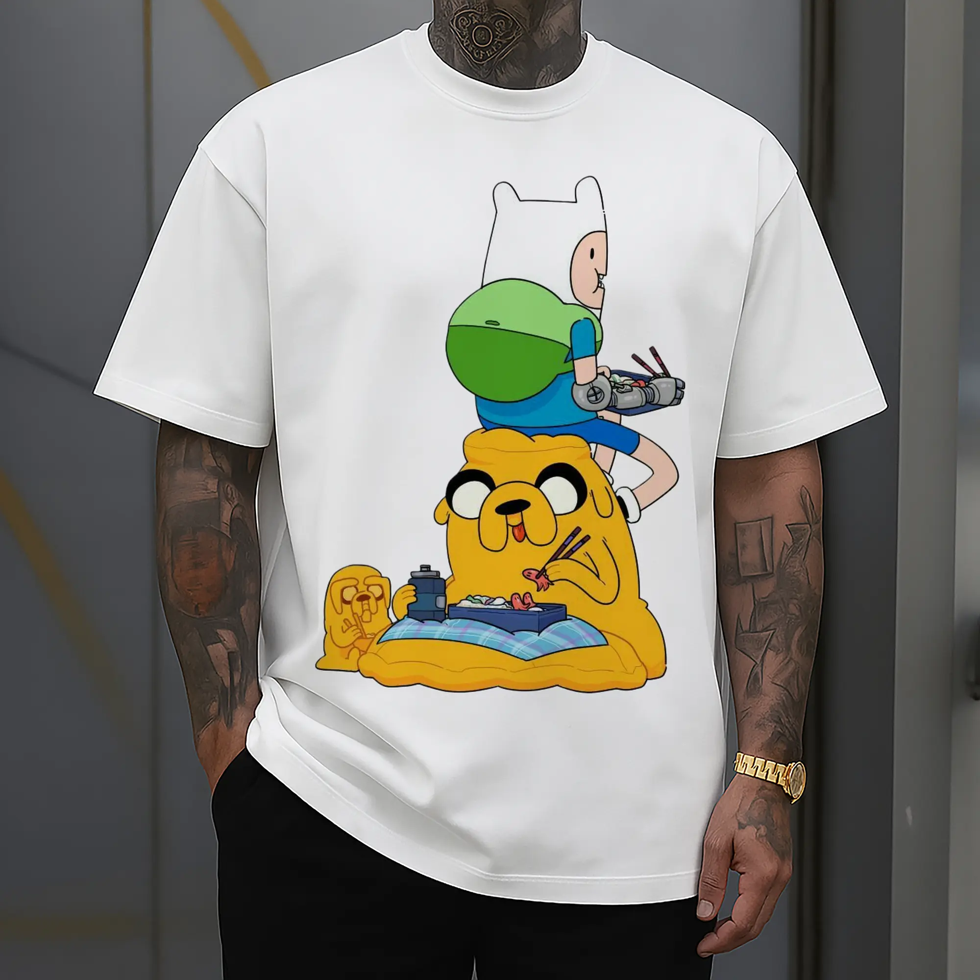 Adventure Time Finn and Jake cartoon Tee
