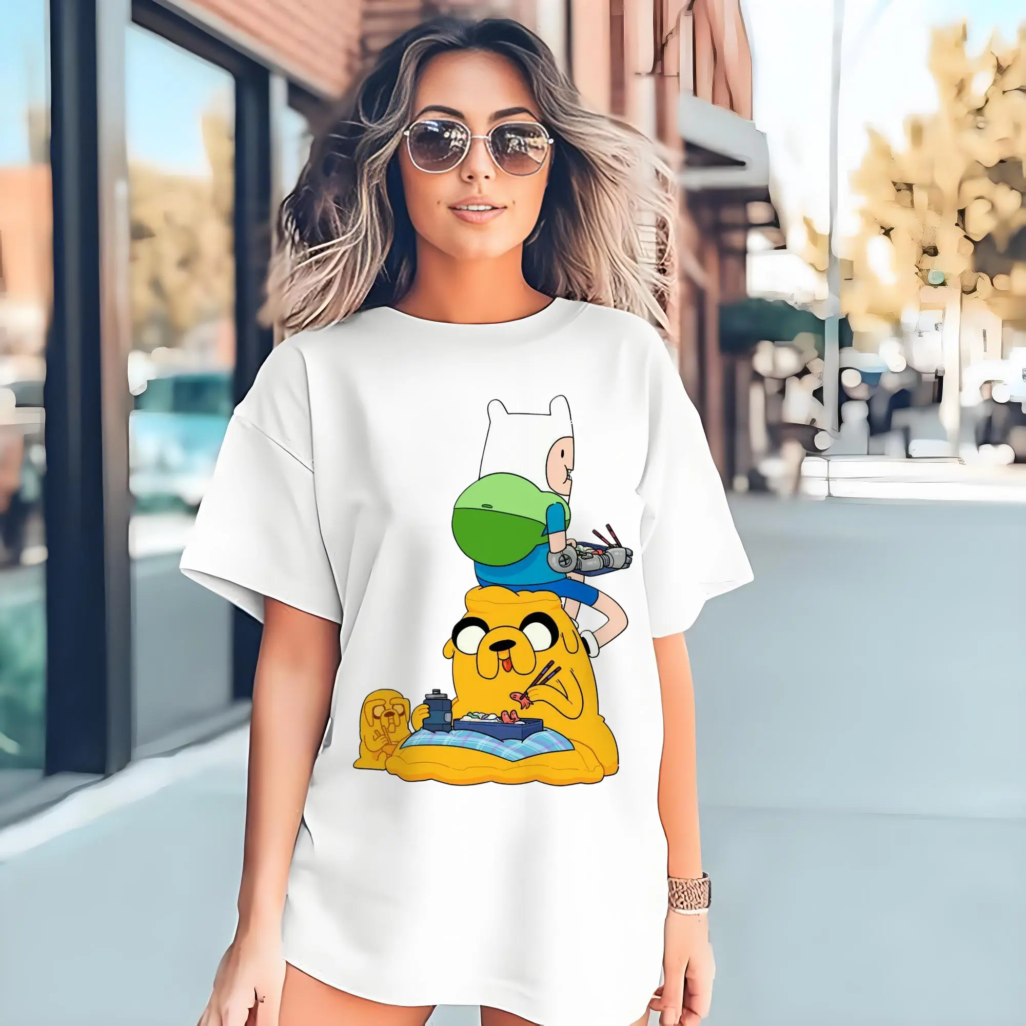 Adventure Time Finn and Jake cartoon Tee