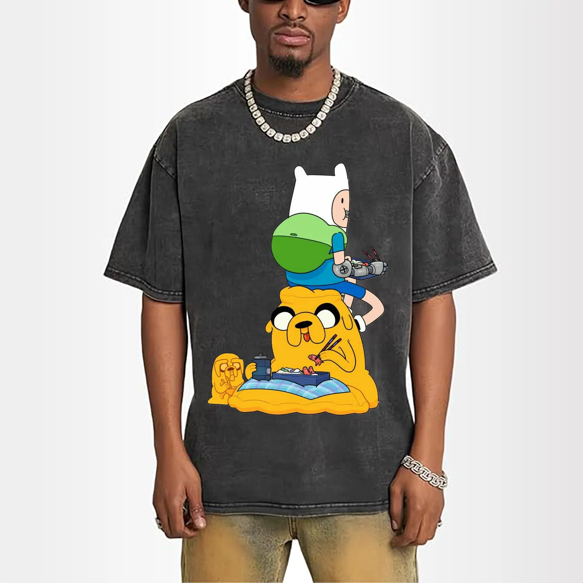 Adventure Time Finn and Jake cartoon Tee
