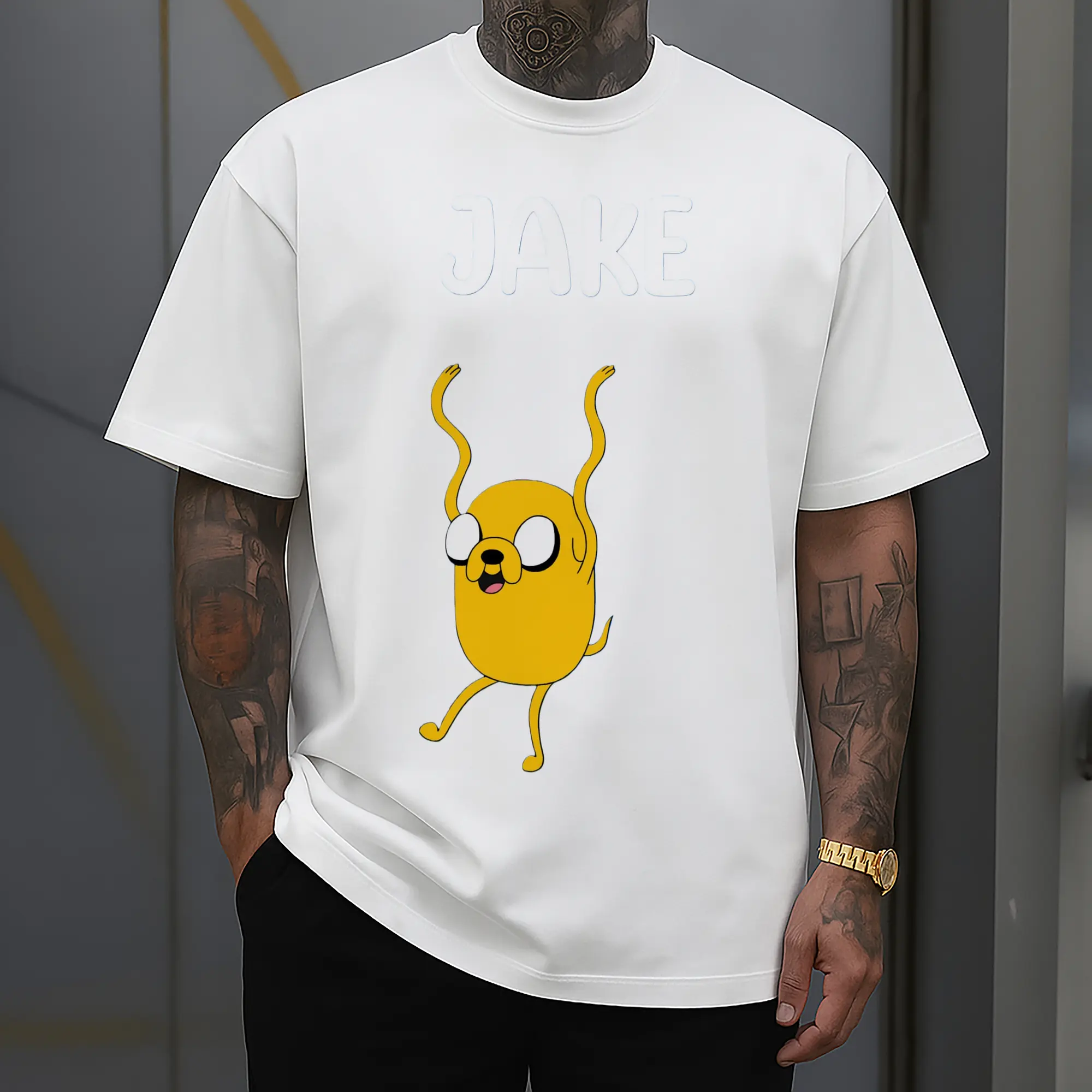 Adventure Time Jake cartoon shirt