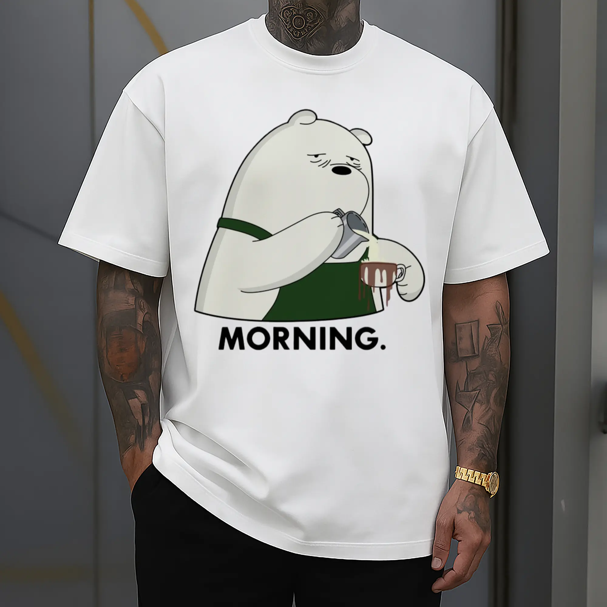 We Bare Bears Ice Bear face T-Shirt