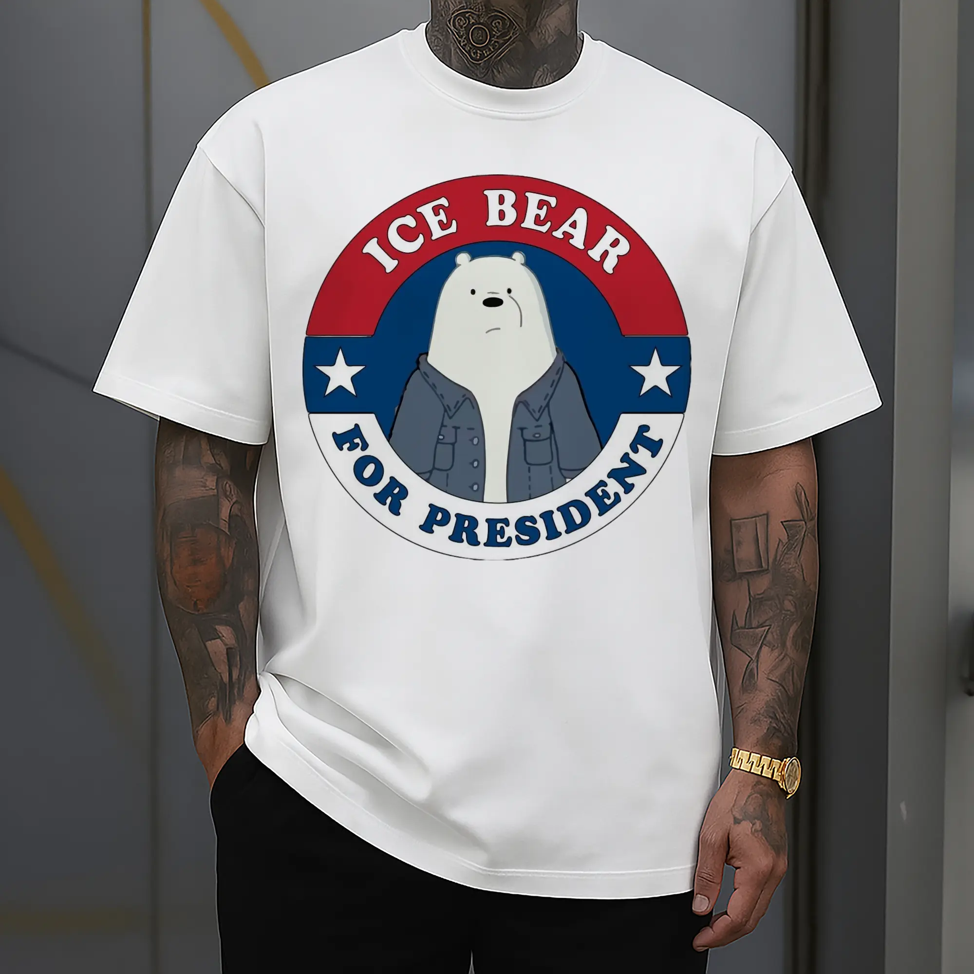 We Bare Bears Ice Bear graphic Tee