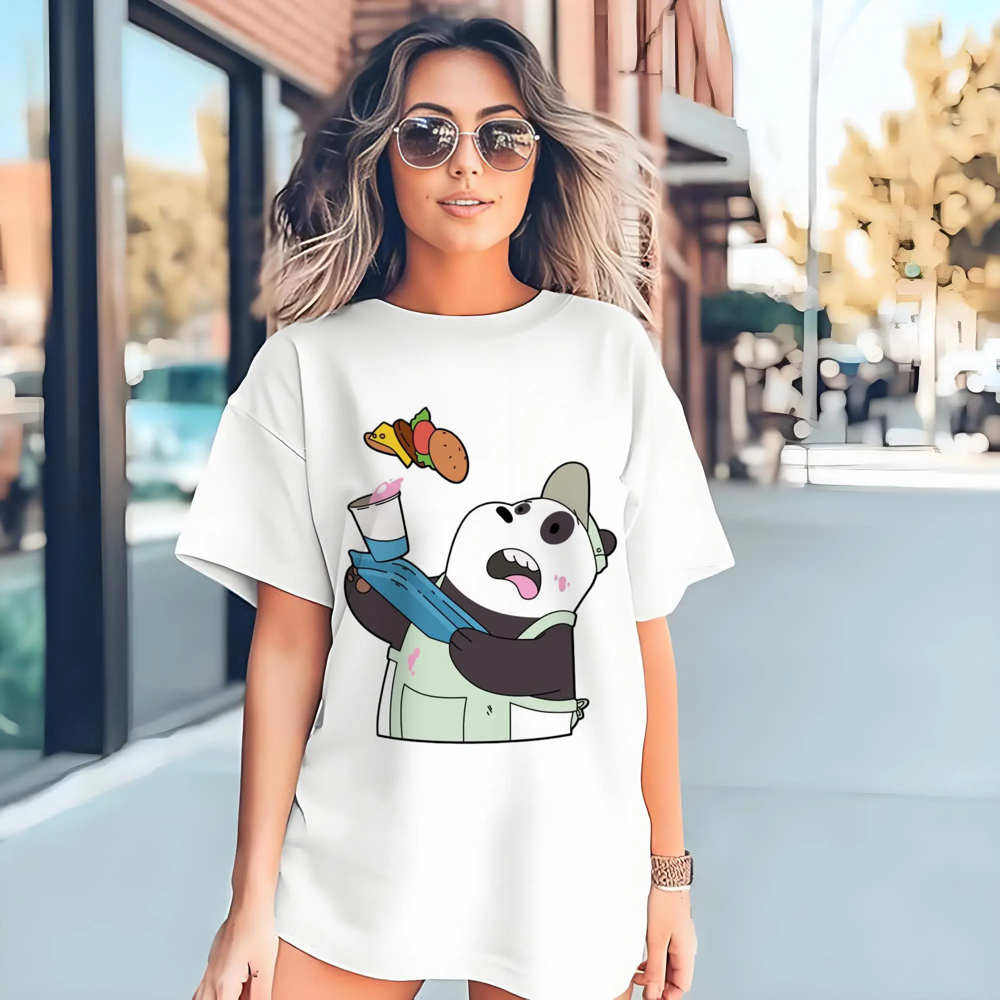 We Bare Bears Panda graphic T-Shirt