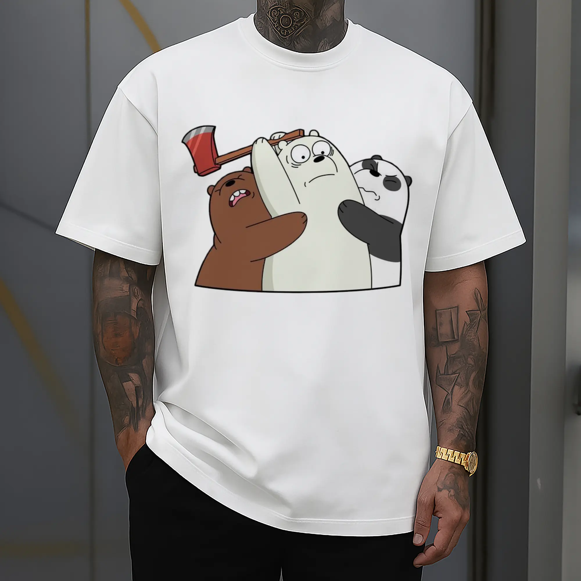 youth We Bare Bears tee