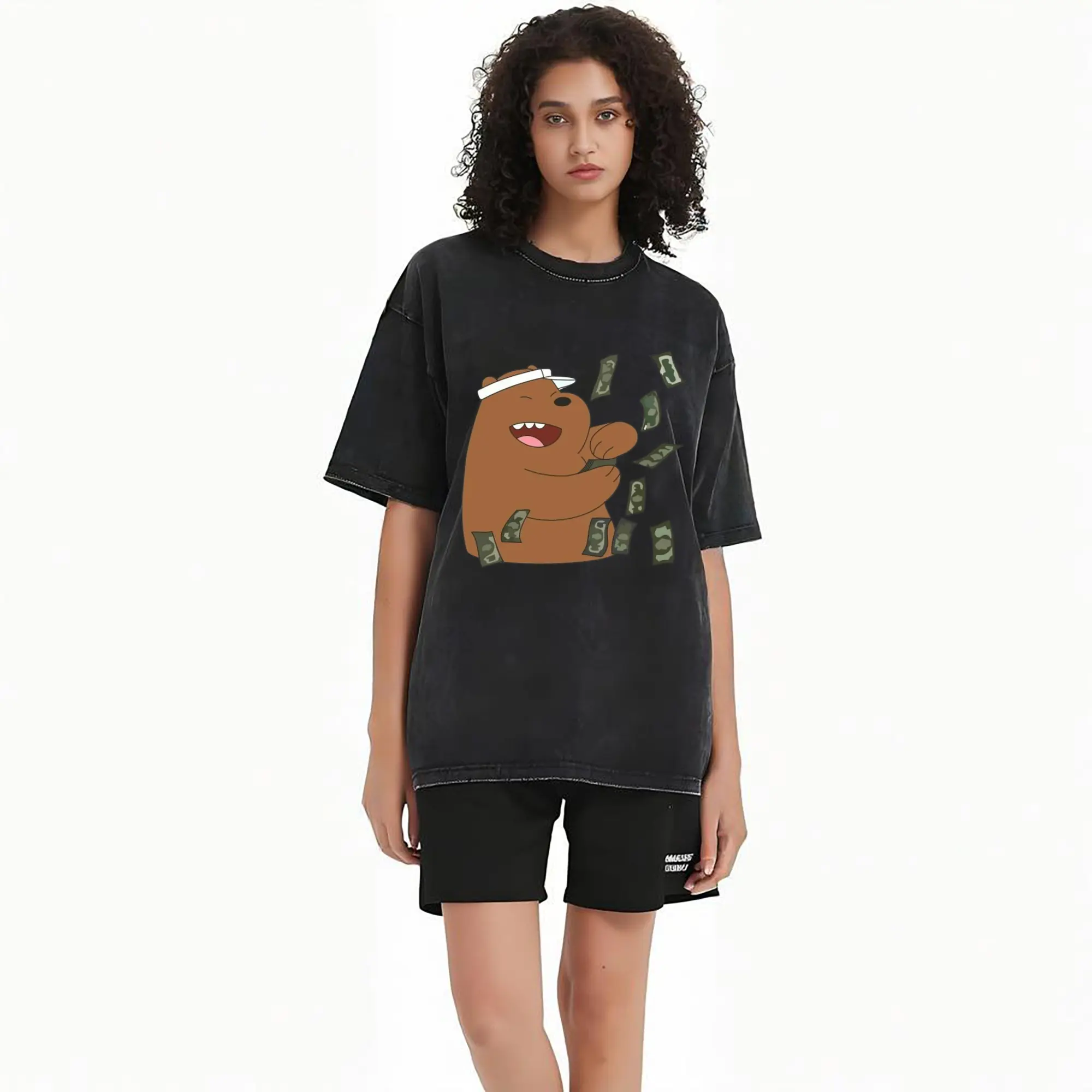 We Bare Bears Grizzly graphic tee