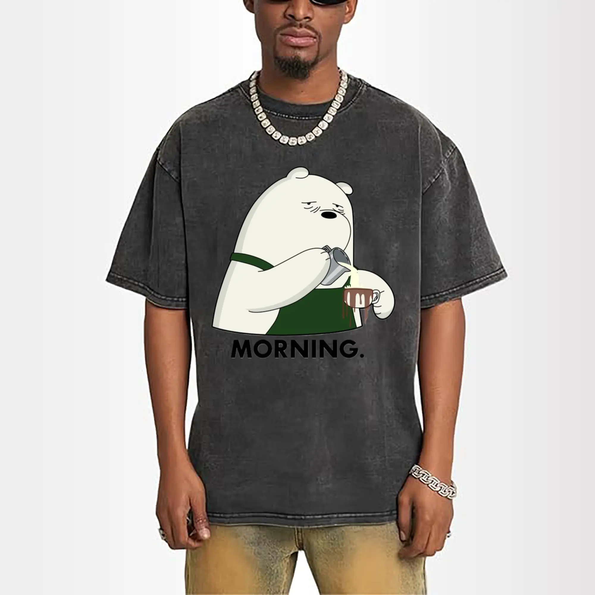 We Bare Bears Ice Bear face T-Shirt