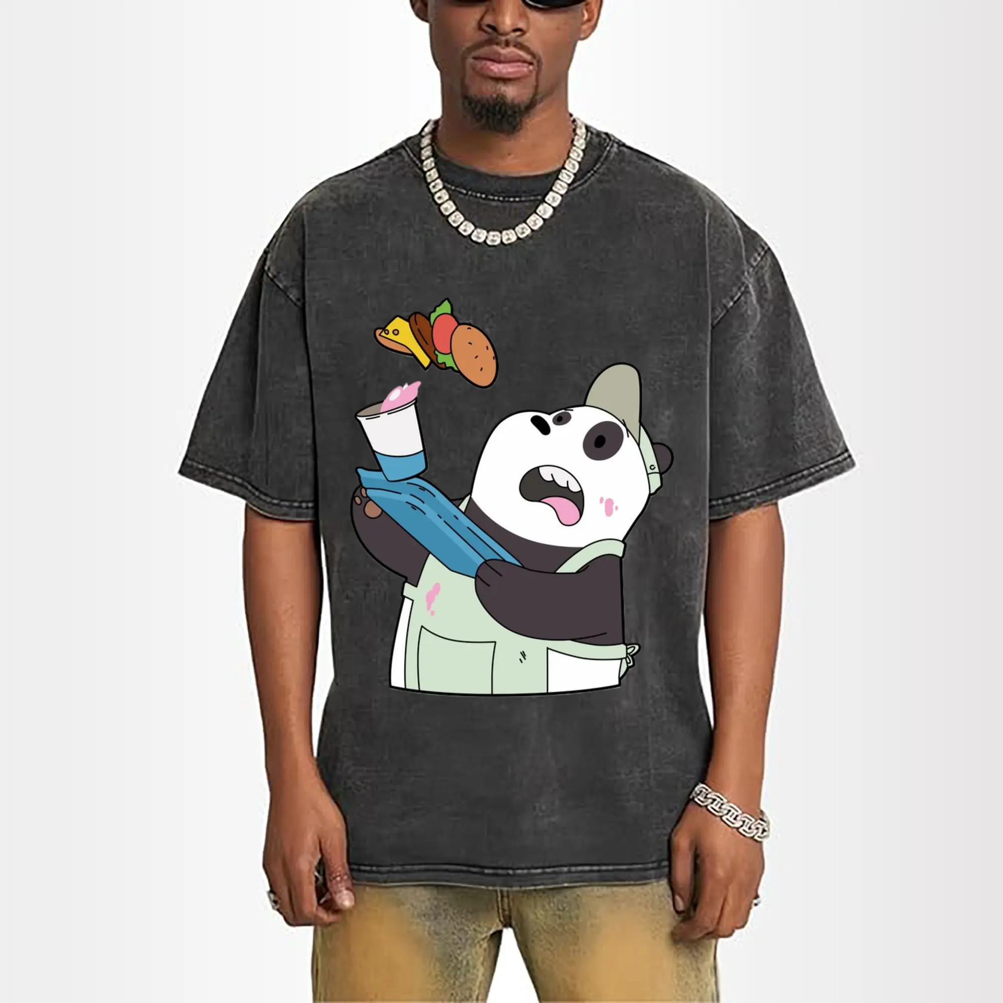 We Bare Bears Panda graphic T-Shirt
