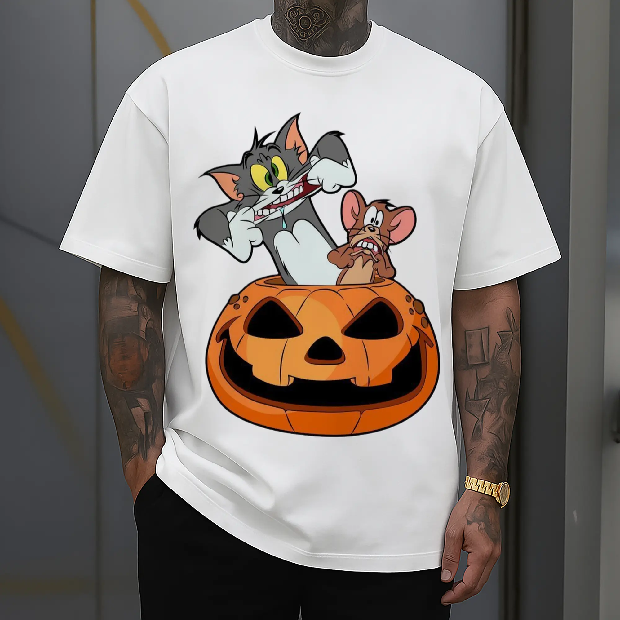 tom and jerry cartoon tee