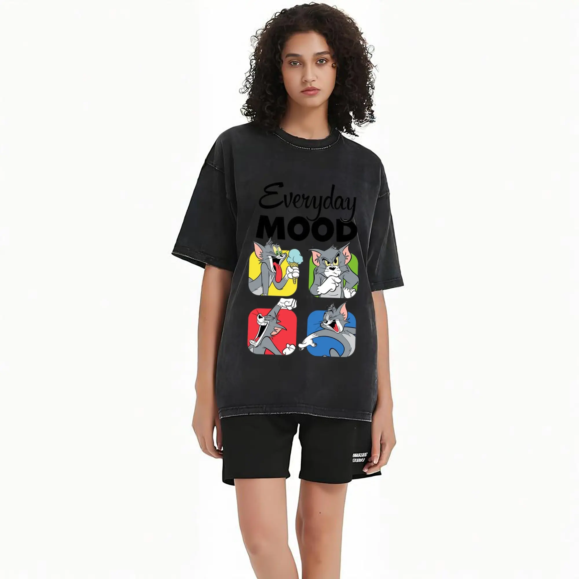 tom and jerry collage t shirt